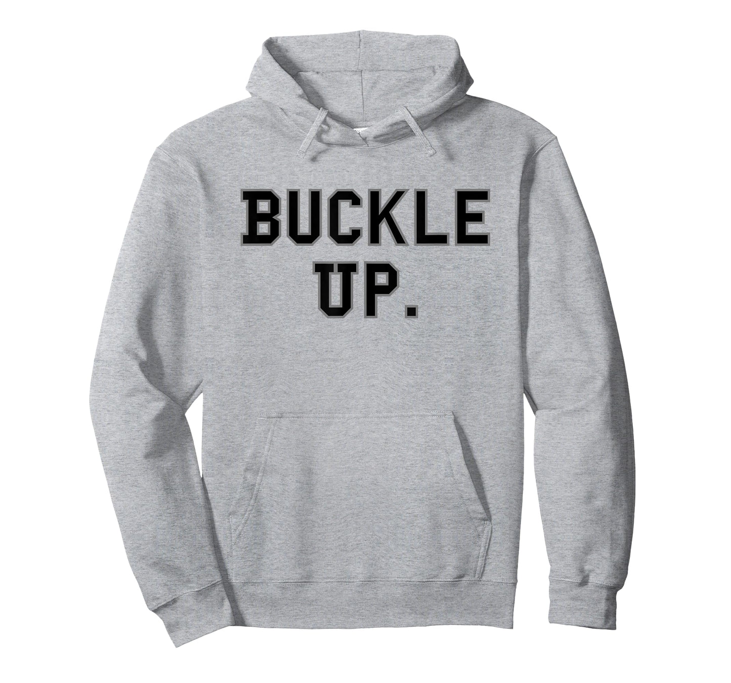 Buckle Up. School Pride Sports Cute Gag Funny Fan Black T-Shirt