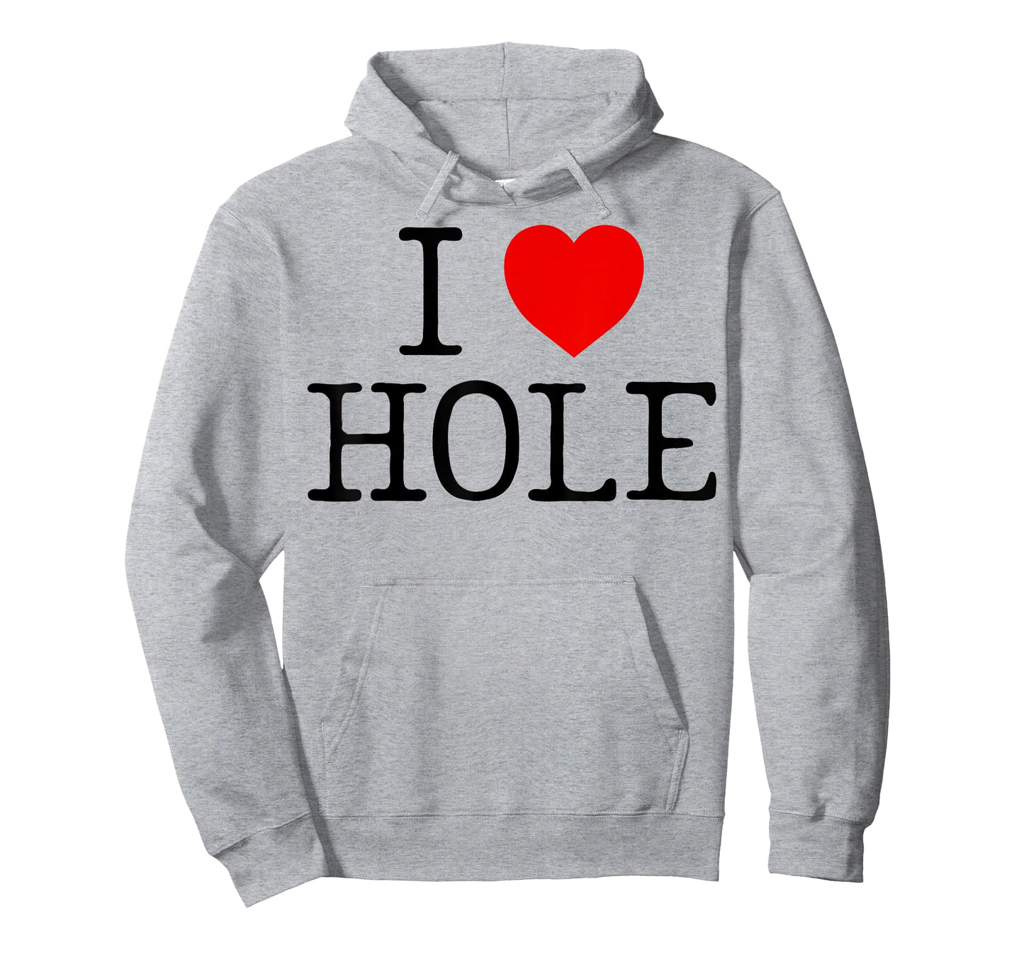 I Heart Hole I Love Hole Red Heart Anime Meme Funny T-Shirt