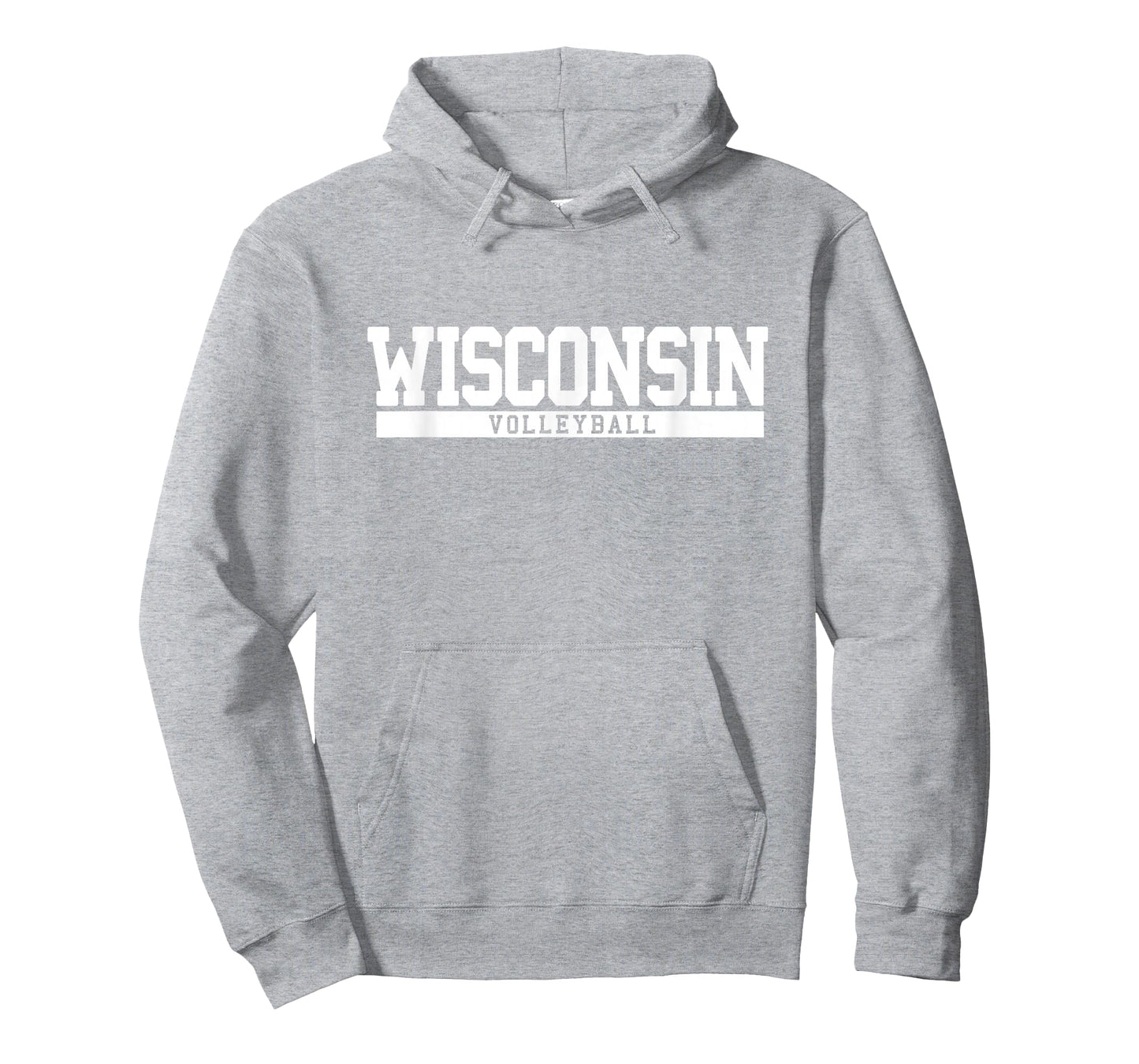 Wisconsin Volleyball T-Shirts Unisex-Adults Red Small Classic Fit Short Sleeve Modern Classic Fit T-Shirt Volleyball T-Shirts