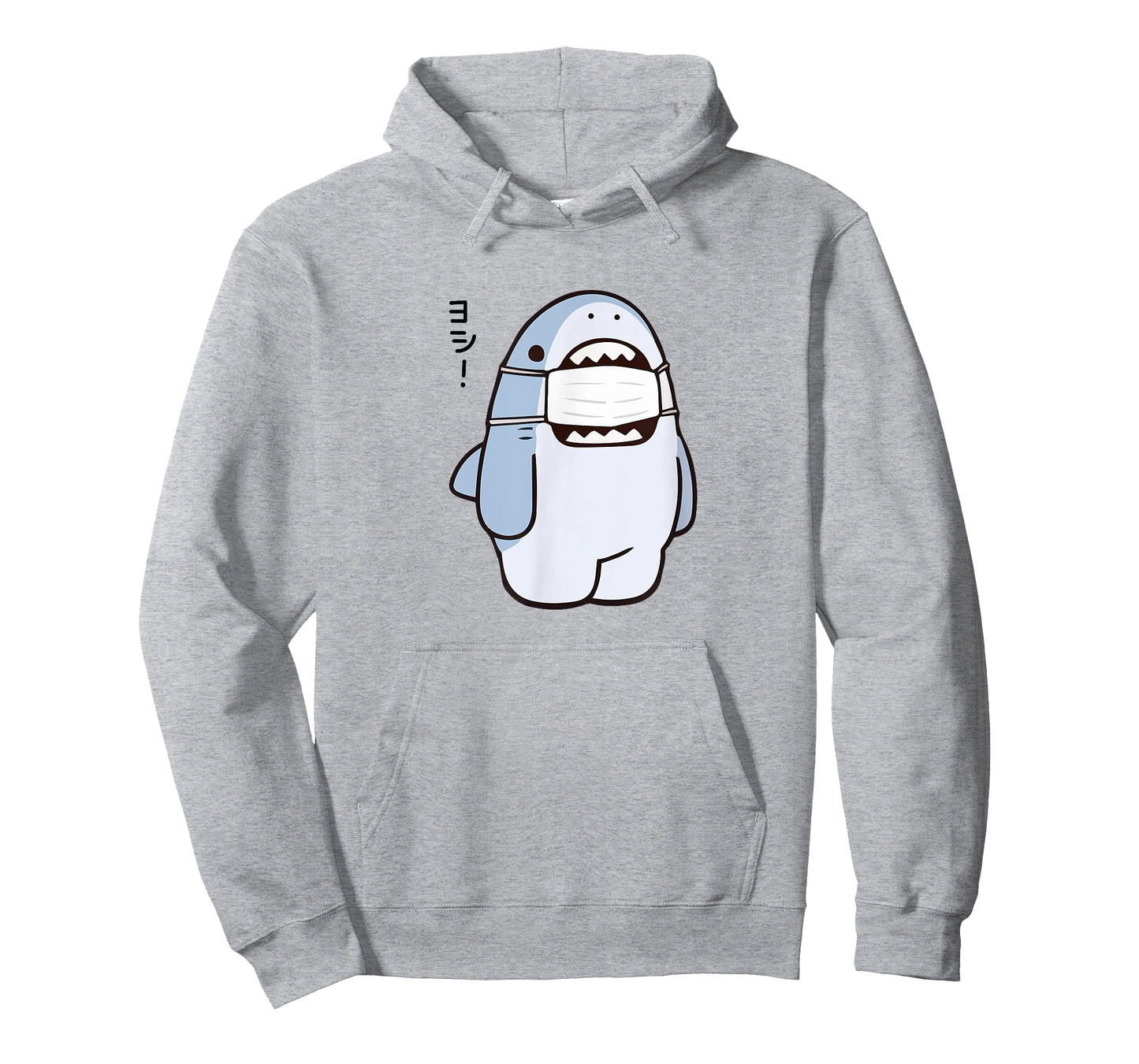 Cute Shark Says "Yoshi" Good/Alright, Japanese Kawaii Anime T-Shirt