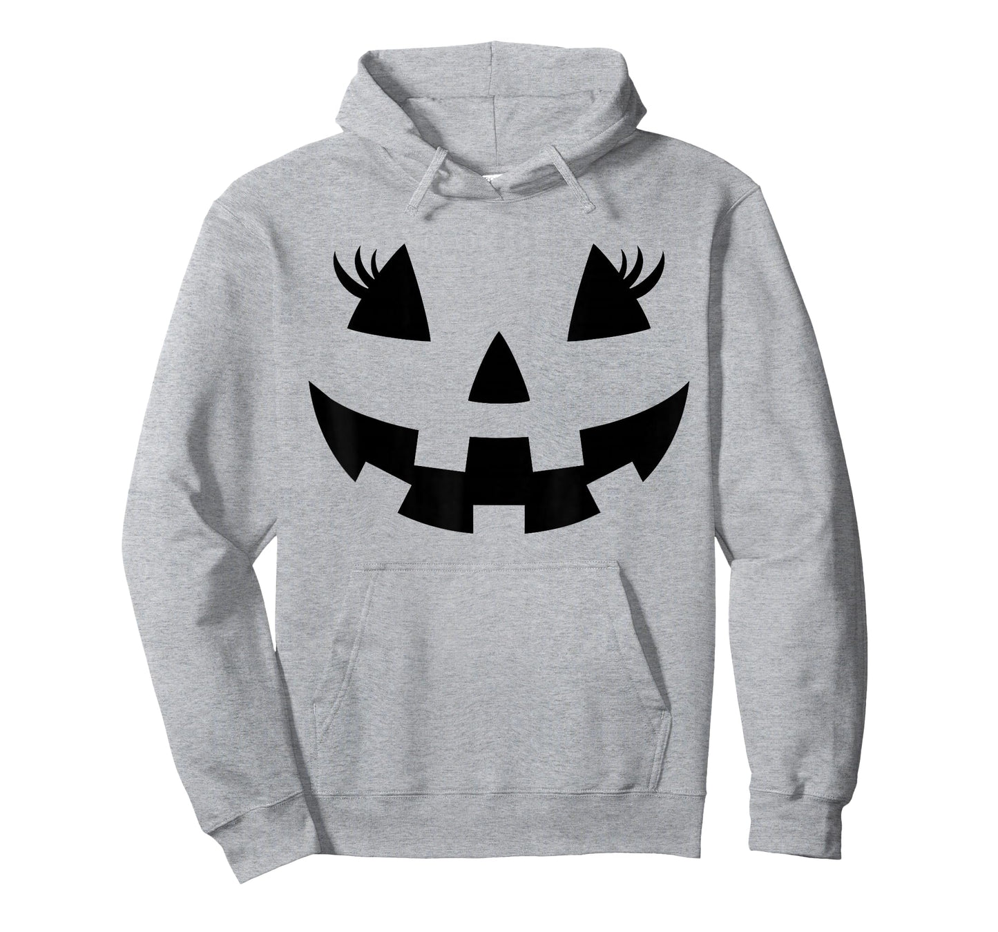 Jack O Lantern Face Pumpkin Eyelashes Hallowen Costume Funny T-Shirt
