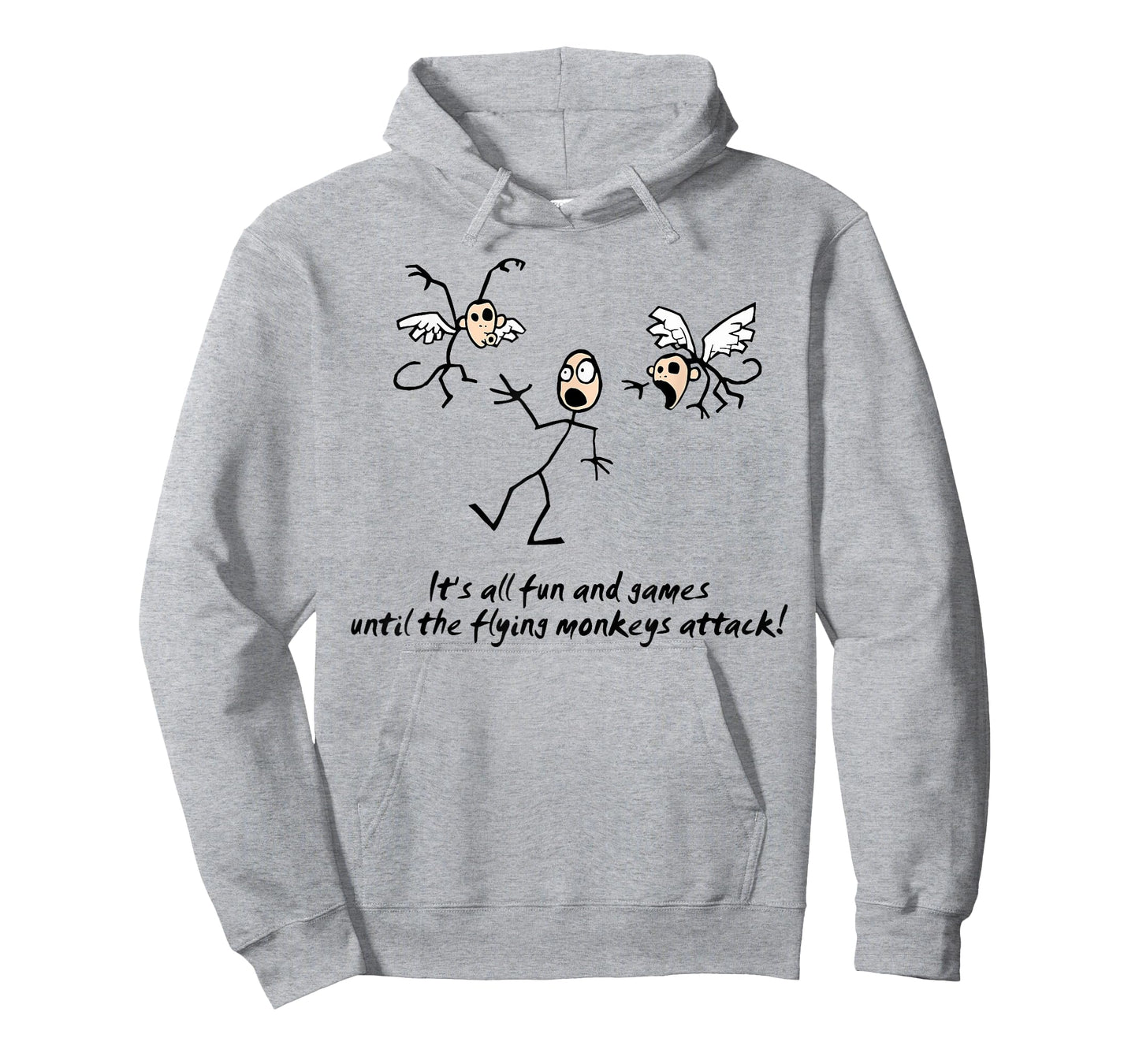 It's All Fun & Games Until The Flying Monkeys funny design T-Shirt
