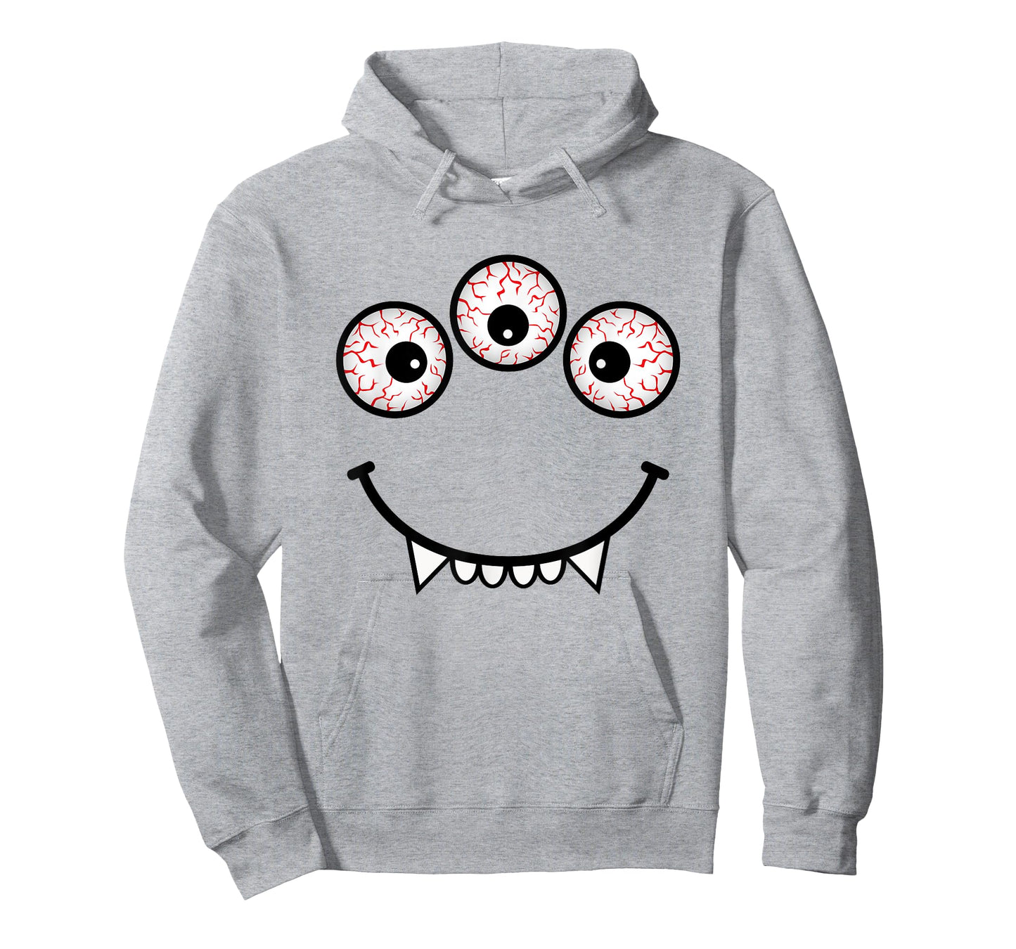 Three Eyed Monster Face Funny Halloween Costume T-Shirt