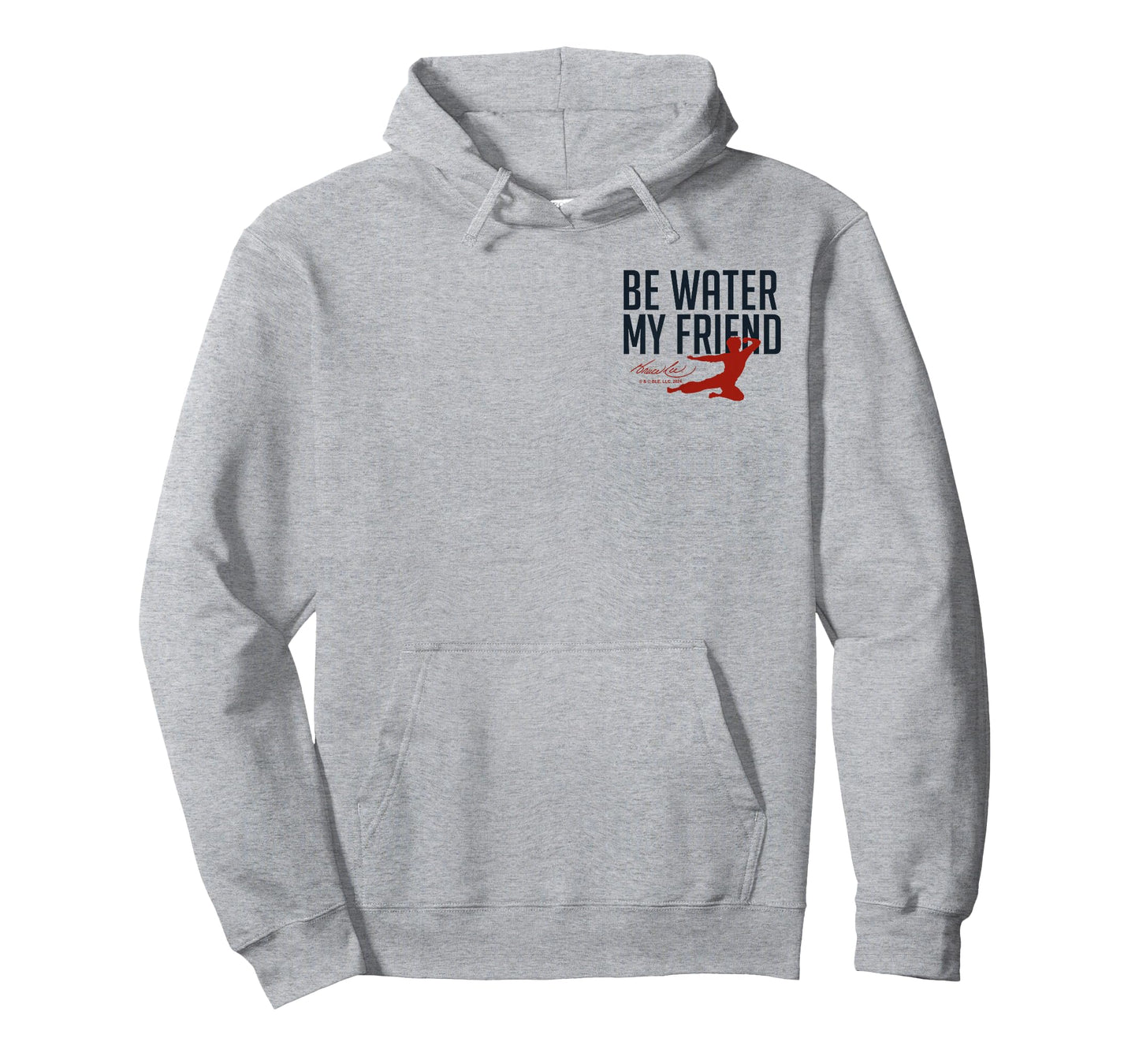 Bruce Lee Be Water My Friend Small Pocket Logo T-Shirt