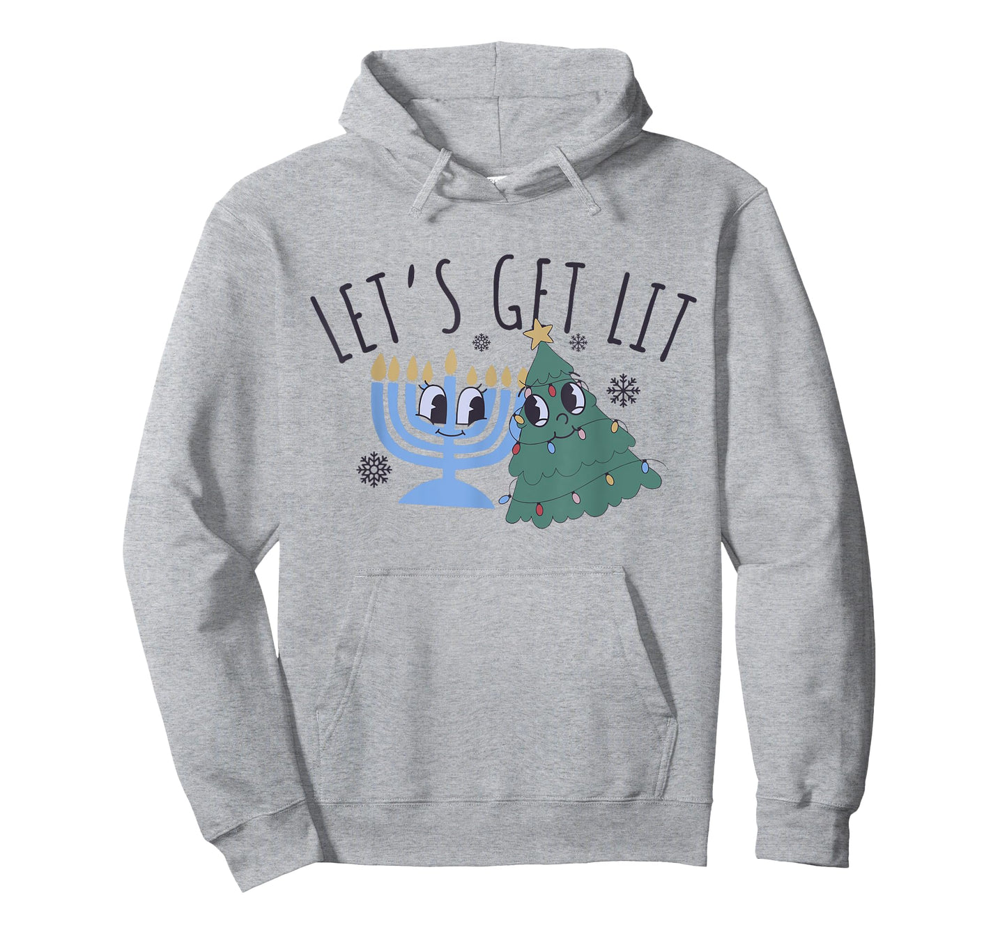 Let's Get Lit Chrismukkah Hanukkah Christmas Matching Family T-Shirt