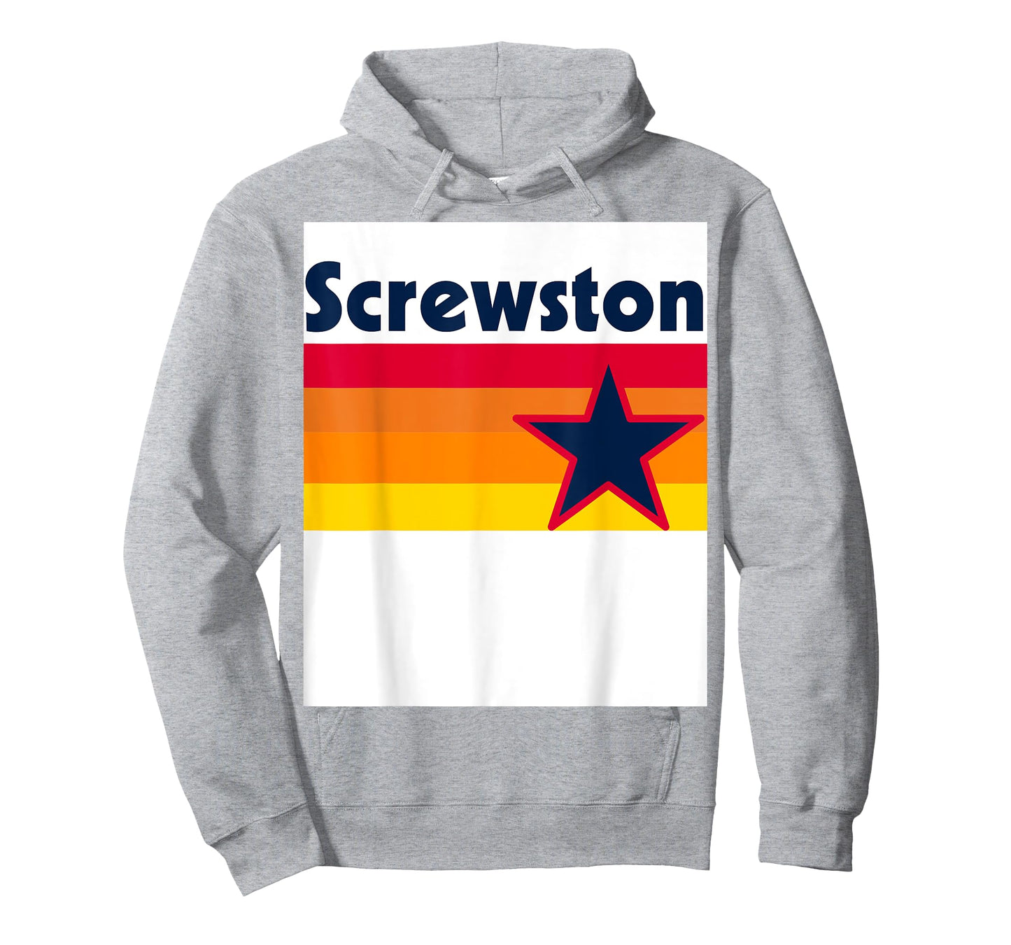 Screwston Texas H-town Houston Retro White T-Shirt