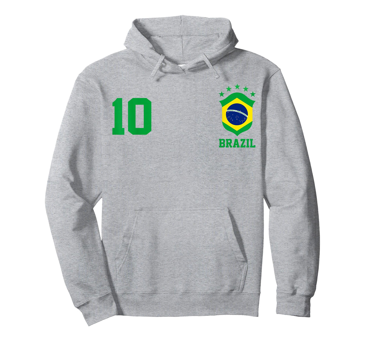 Chica Brazil Flag Brazilian Pride Soccer Jersey No.10 Lovers T-Shirt