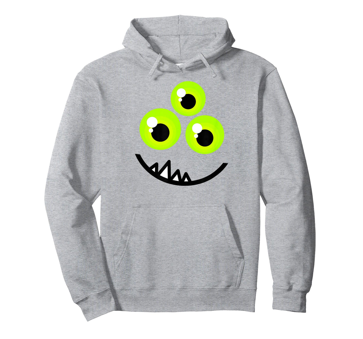 Cute One Eyed Monster Face Green Eyes Halloween Costume T-Shirt