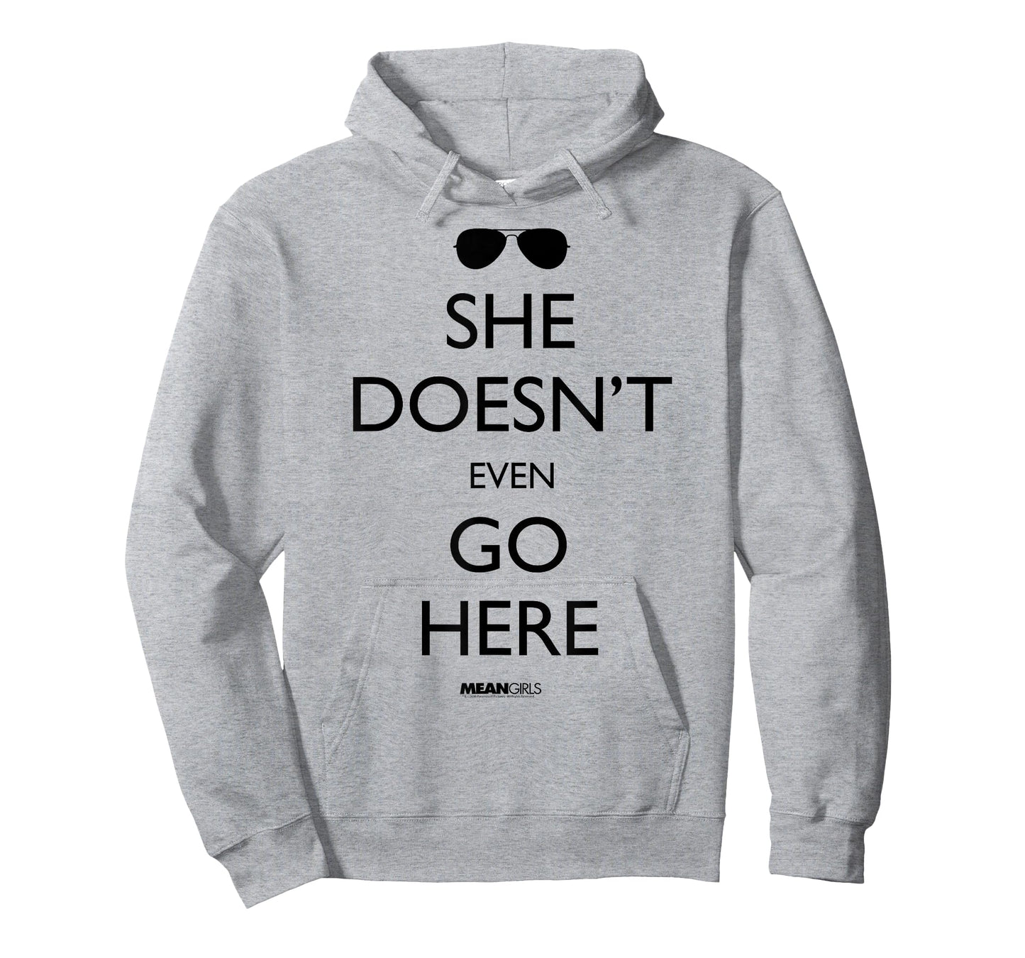 Mean Girls She Doesn't Even Go Here Sunglasses Y2K Movie T-Shirt