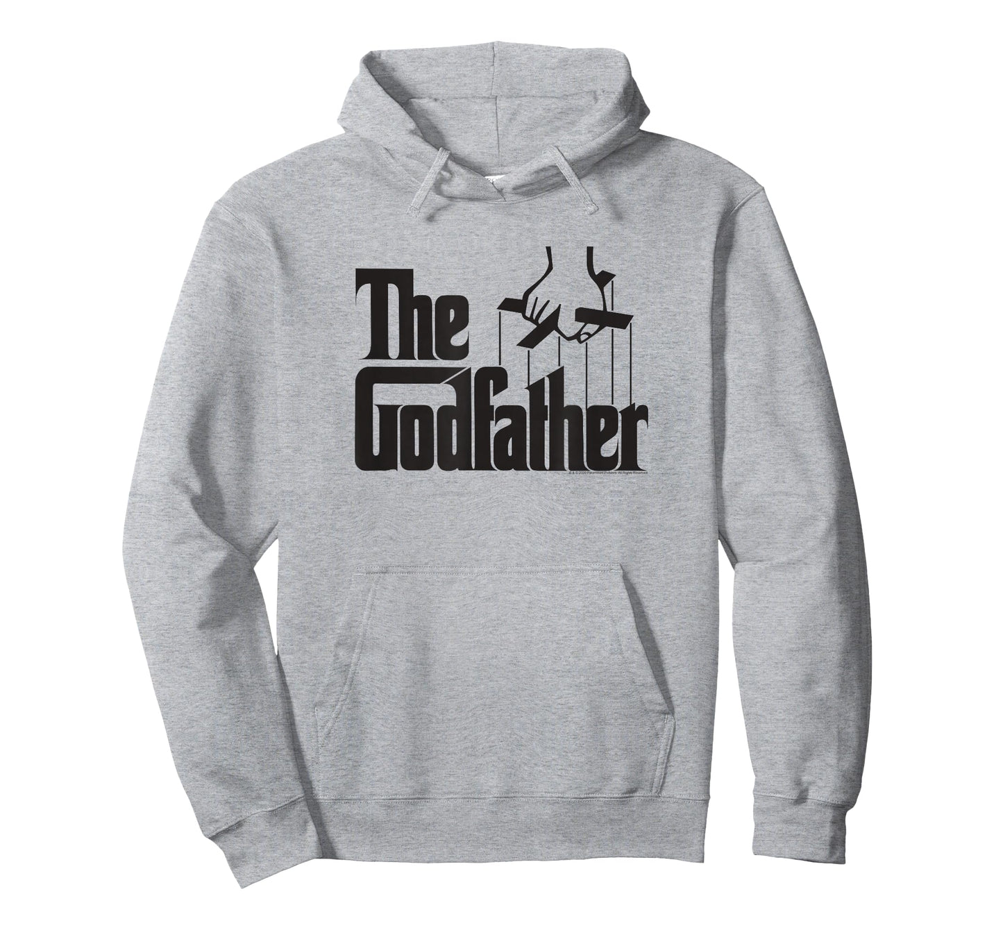 Ripple Junction The Godfather Logo T-Shirt, Men's & Women's Unisex-Adults Grey Cotton Classic Fit T-Shirt, Small, Short Sleeve, Crew Neck, Novelty Movie-t-shirts