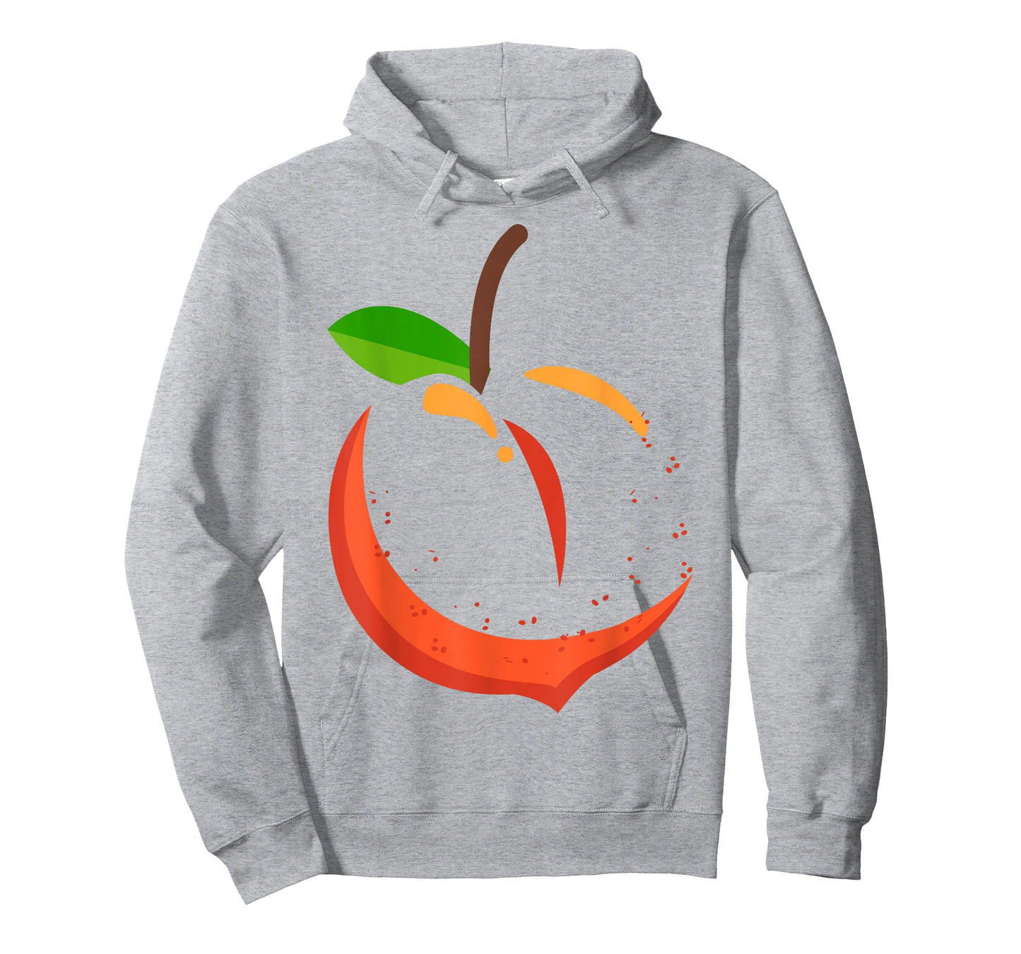 Big Peach Sliced Costume Cute Easy Vegetable Halloween Gift T-Shirt