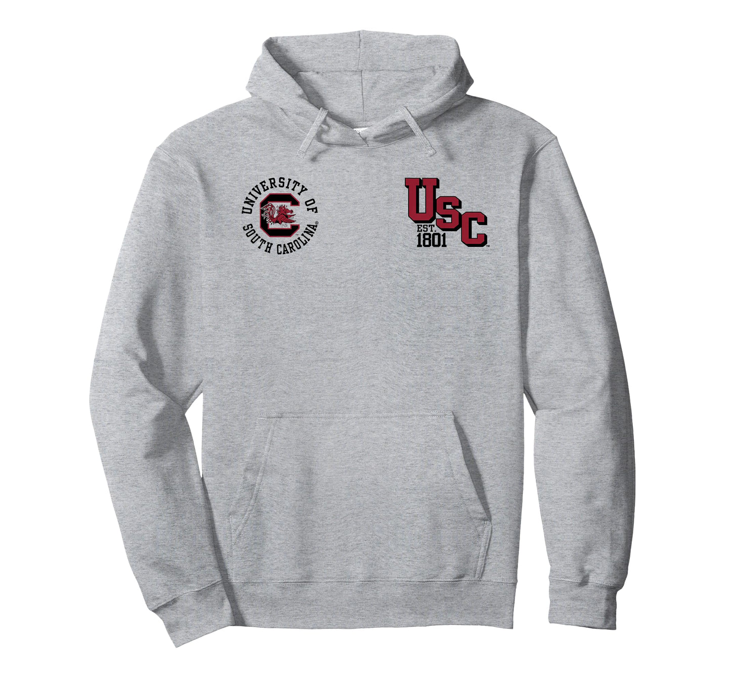 South Carolina Gamecocks Front/Back Retro White T-Shirt