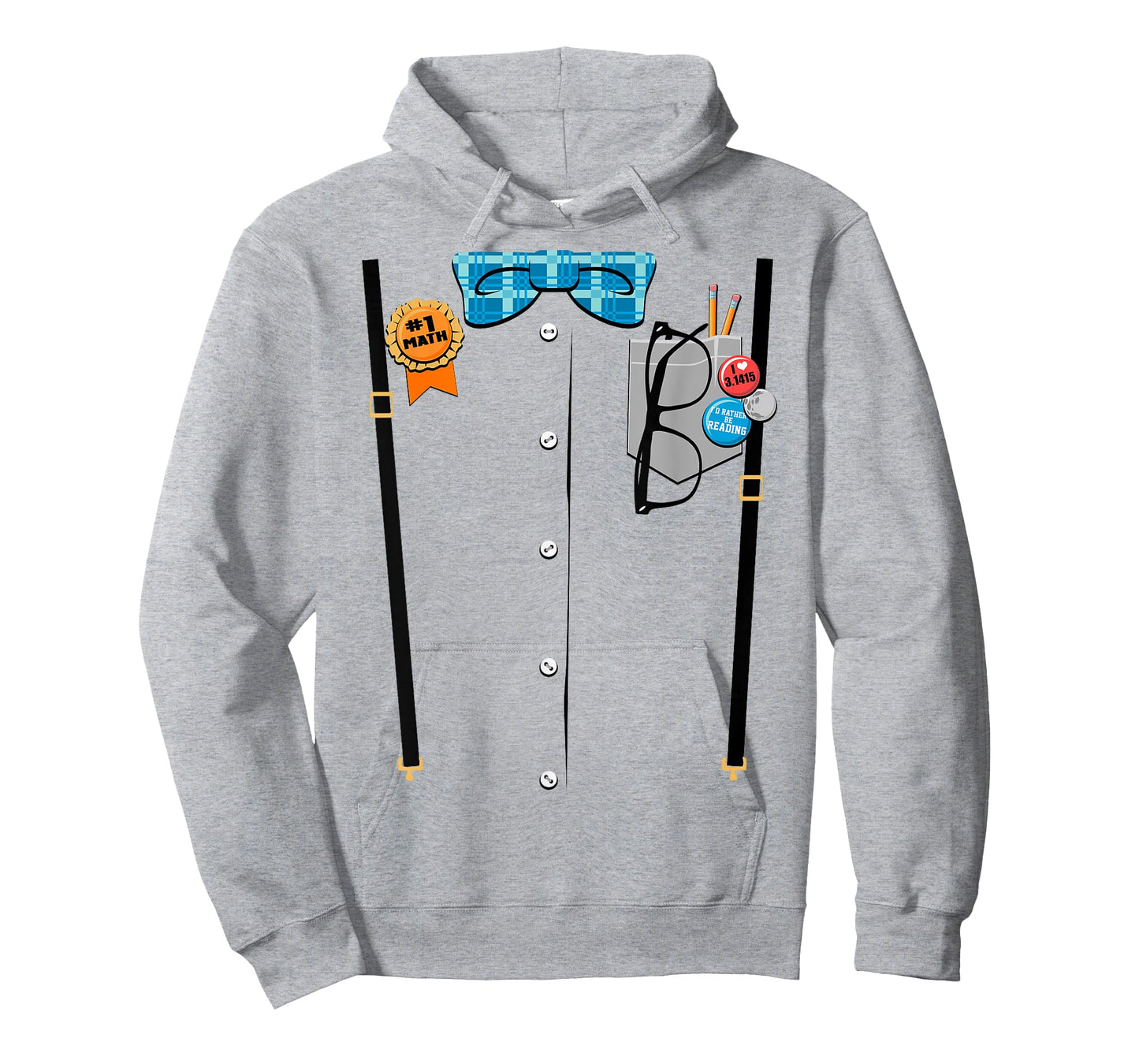 Halloween Nerd Suspenders Plaid Bow Tie Costume T-Shirt