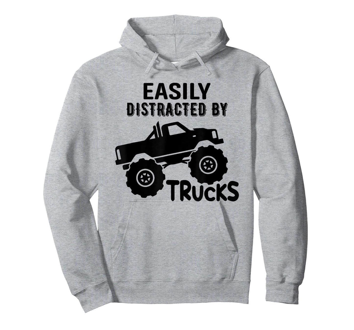 Easily Distracted By Trucks Truck Lover Boy Vintage T-Shirt