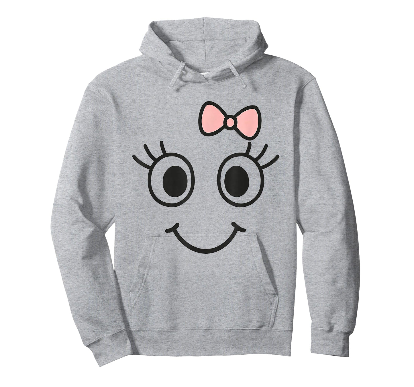 Cute Ghost Face with Bow Eyelashes Halloween Girls T-Shirt