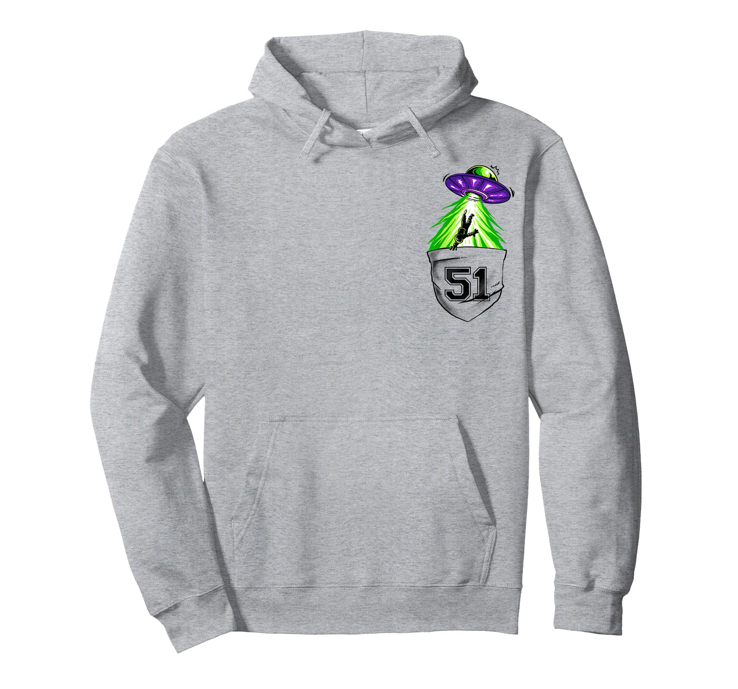 Alien Ship In Pocket Funny UFO Abduction T-Shirt