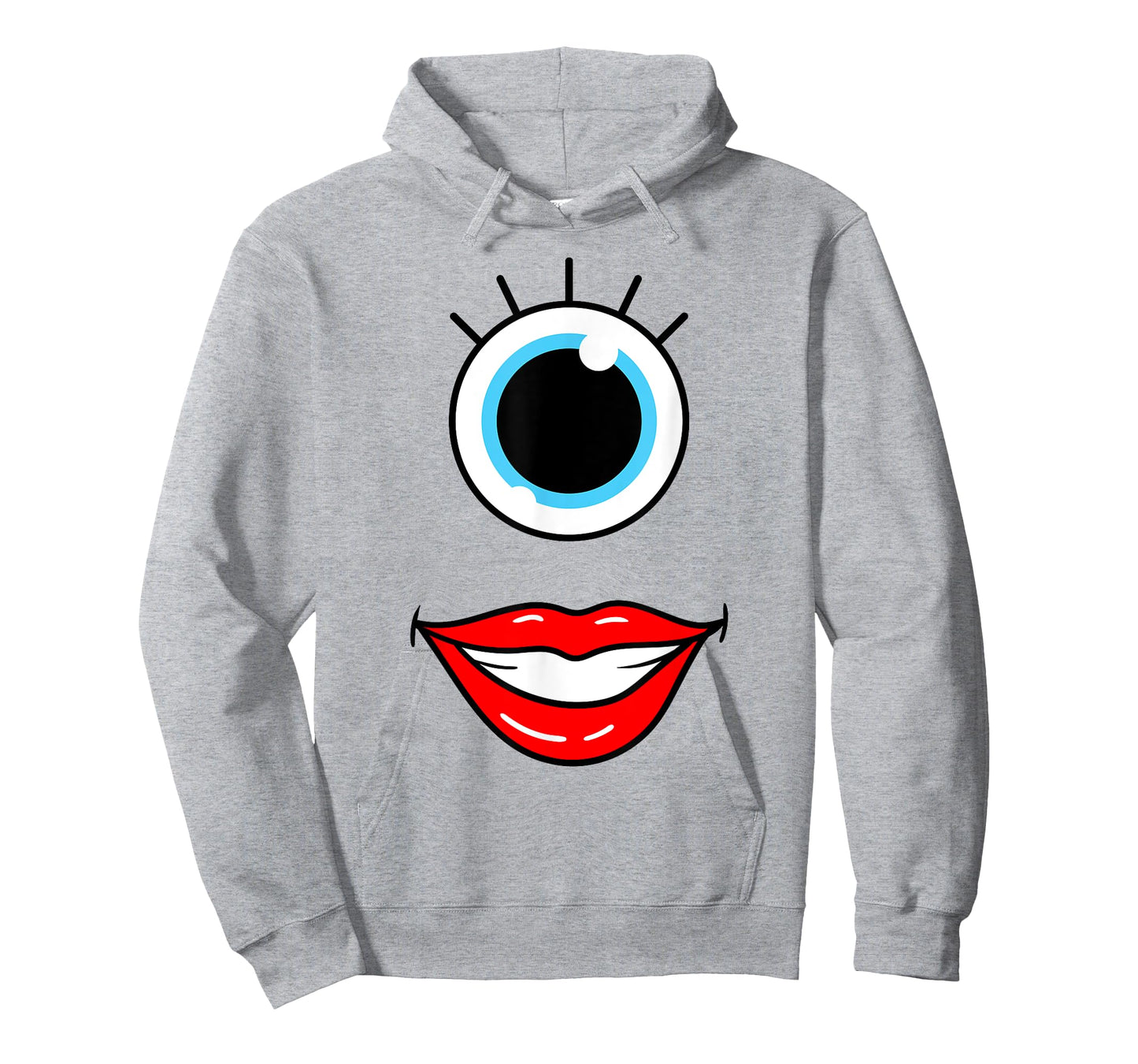 Funny Scary Monster Face One Eye Woman's Halloween Costume T-Shirt
