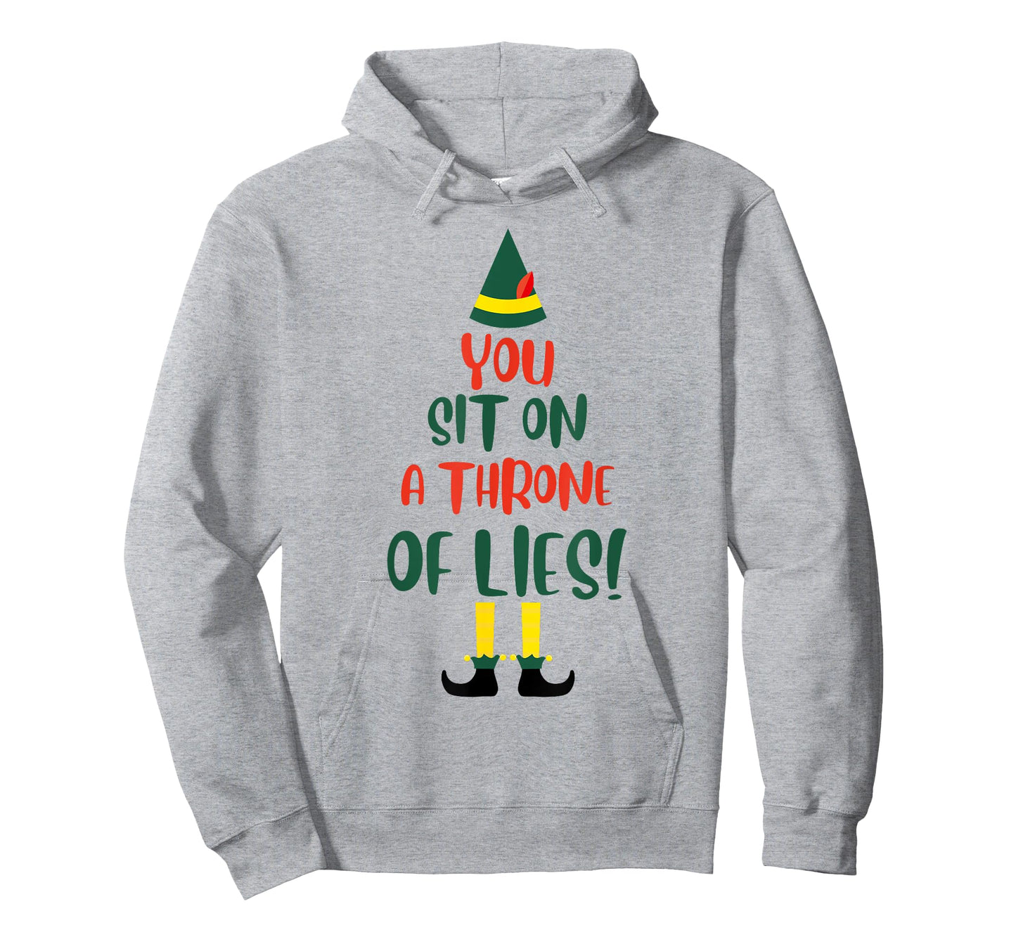 You Sit On A Throne Of Lies Quote Funny Christmas T-Shirt