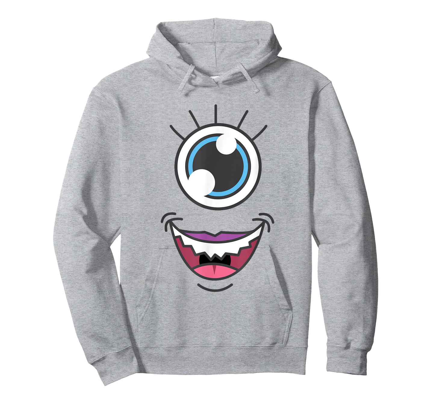Funny Scary Monster Eyeball Face Halloween T-Shirt