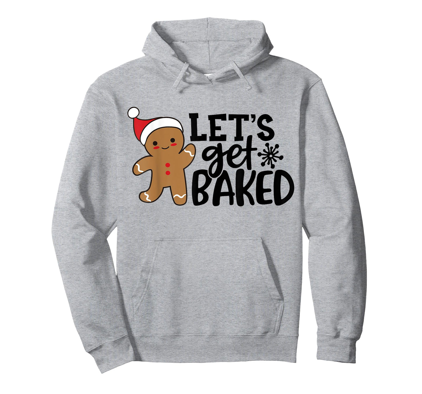 Funny Christmas Xmas Gingerbread Man Cookie Let's Get Baked T-Shirt