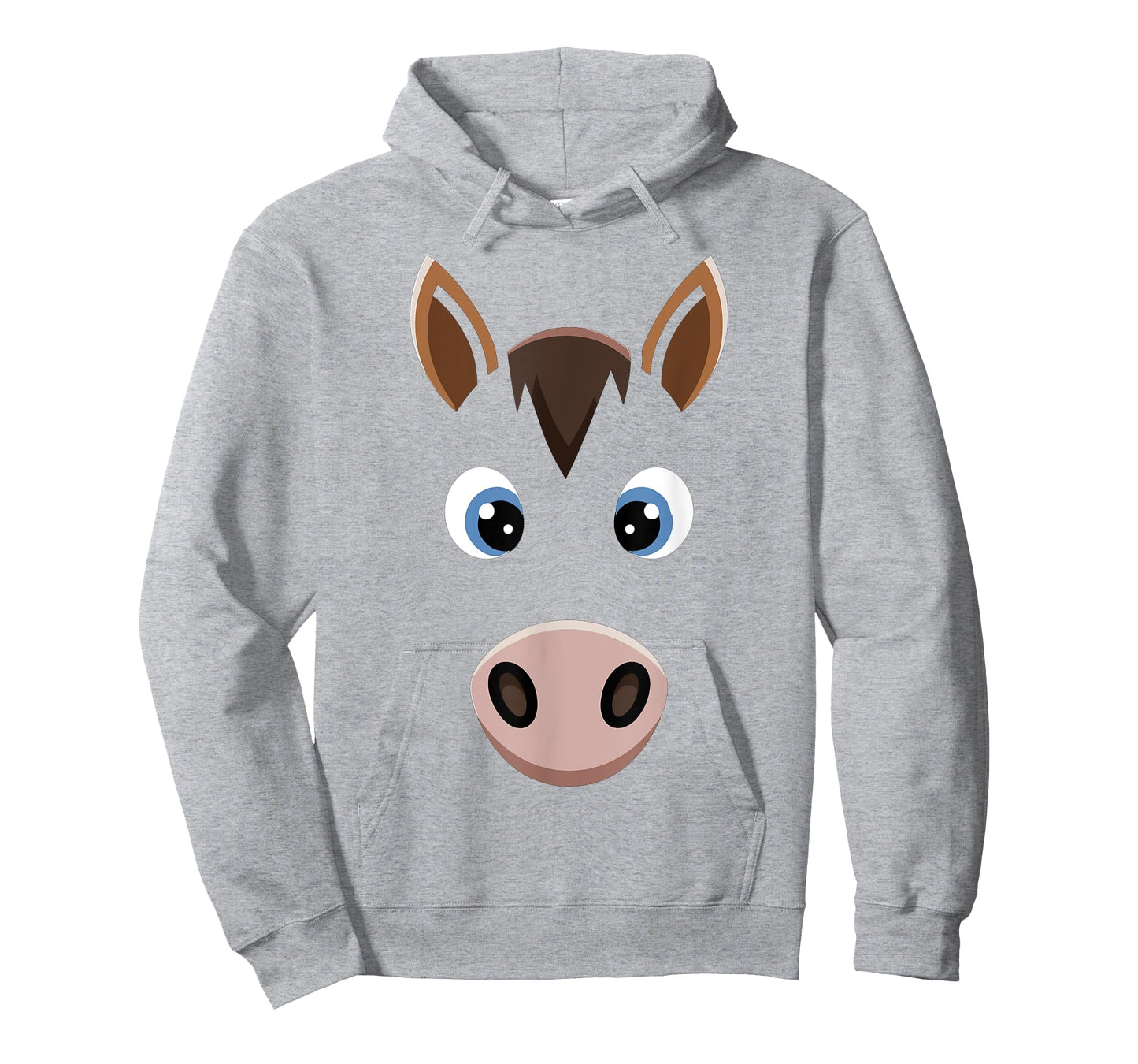 Halloween Horse Face Tshirt Costume Kids Cute Themed Horsey T-Shirt