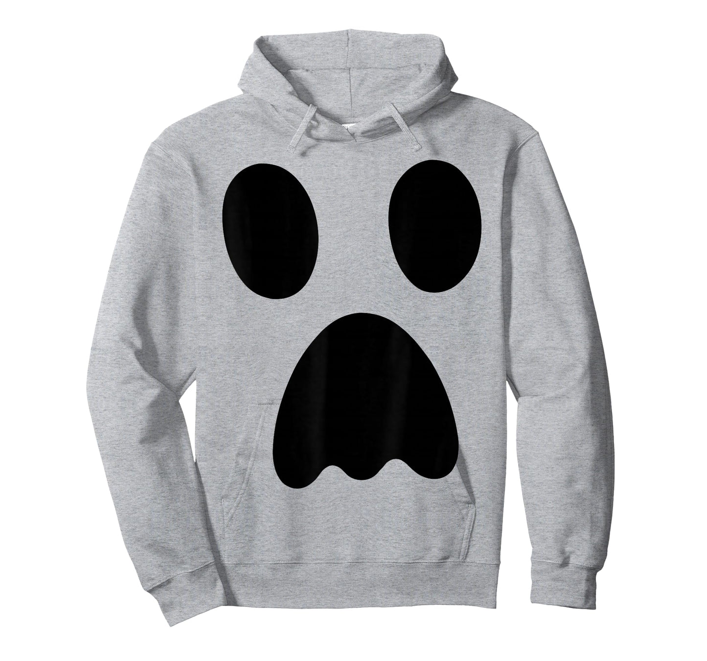 Large Ghost, Funny Spooky Face, Boo! White Halloween Ghost T-Shirt