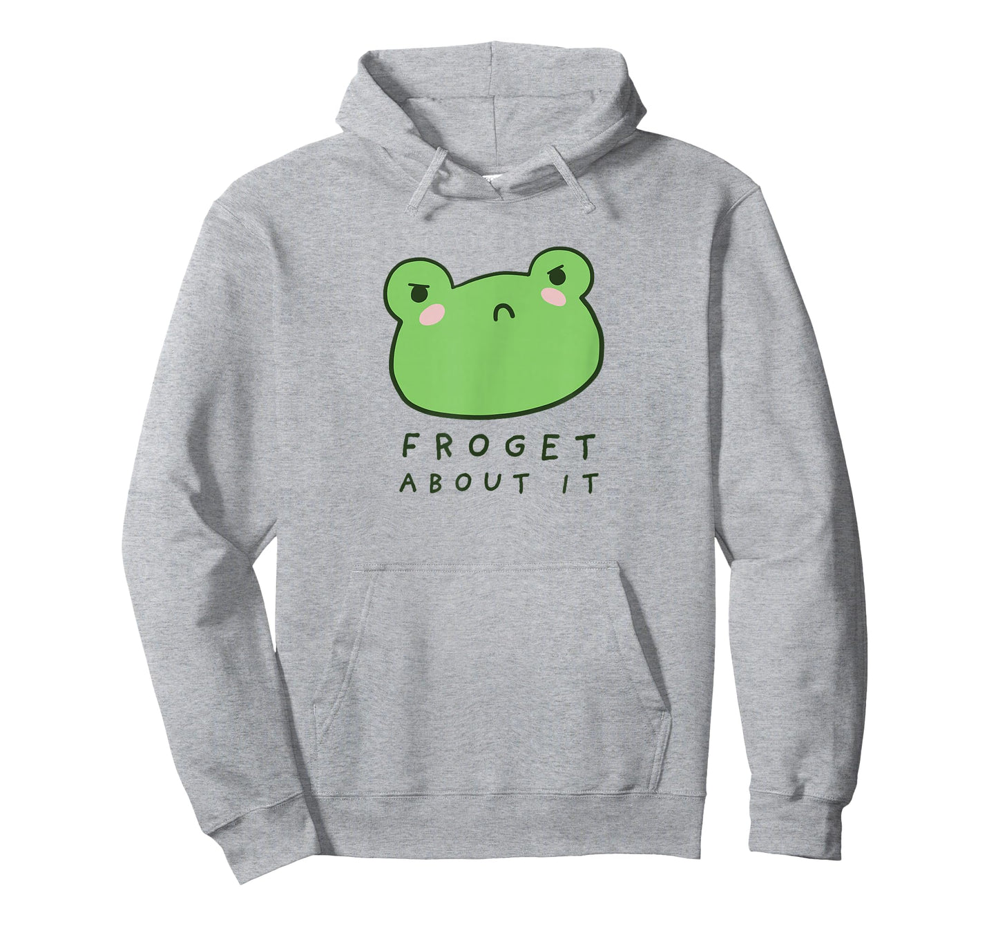 Froget About It, Cute Grumpy Aesthetic Frog T-Shirt