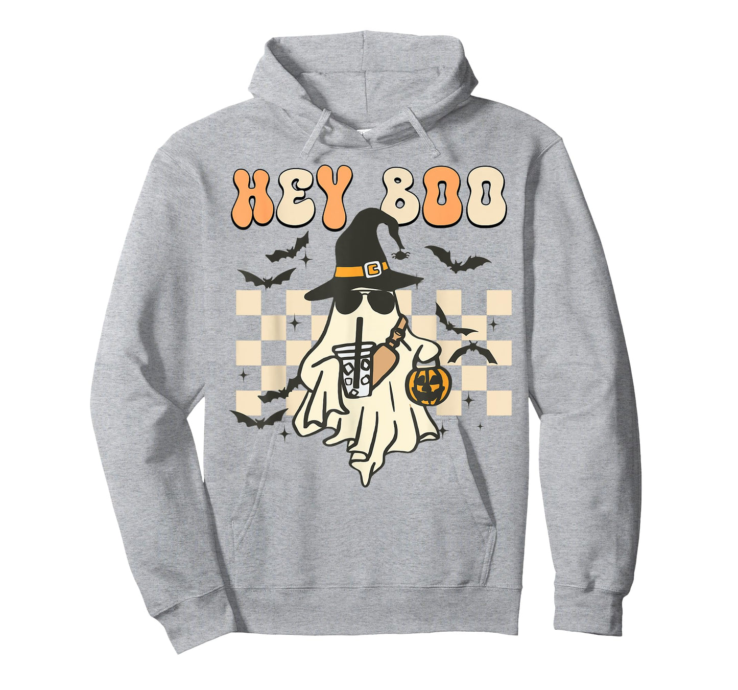 Funny Hey-Boo Shirt Toddler Boy Men Halloween Ghost Coffee T-Shirt
