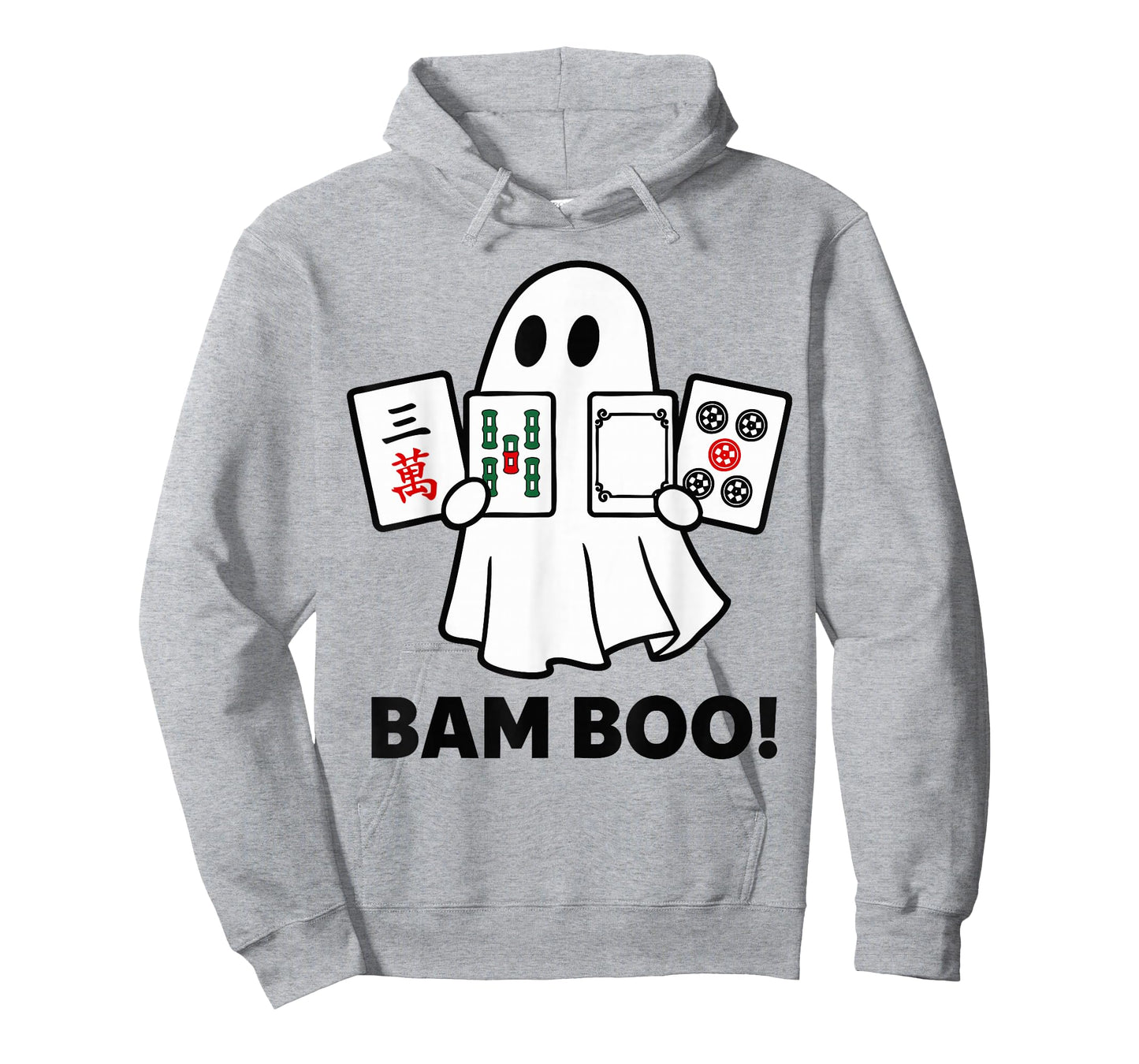 Halloween Ghost Playing Mahjong Spooky Bam Boo Funny Costume T-Shirt