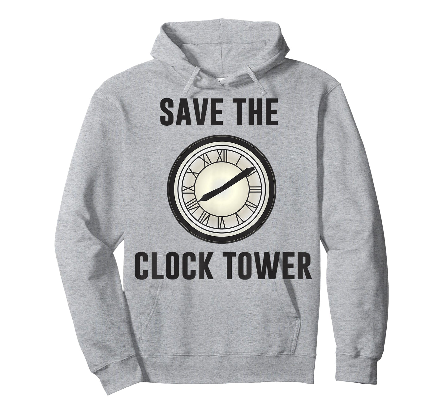Back to the Future Clock Tower Face Graphic T-Shirt T-Shirt