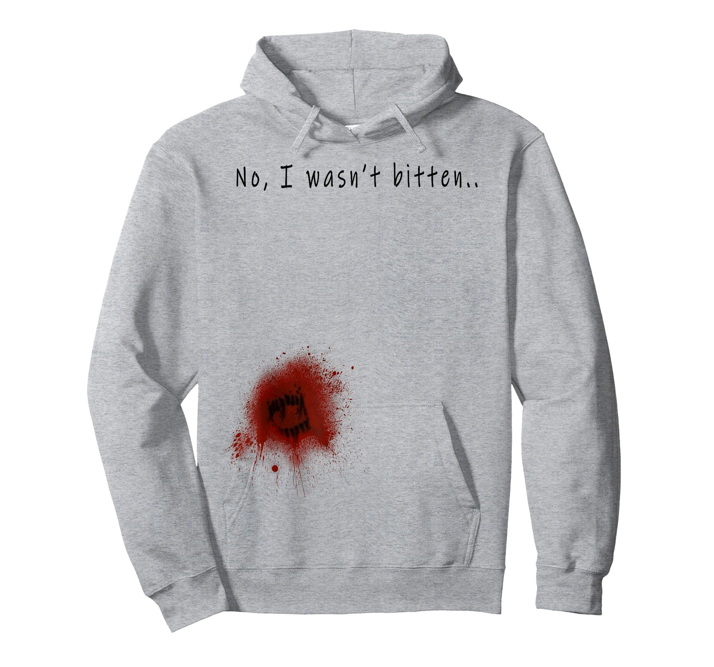 Funny Zombie Bite Halloween T shirt Bitten Injury Men Women T-Shirt