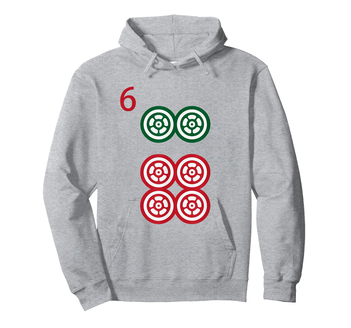 Chinese Mah Jong Dots Pinzu Six Tile Mahjong Costume T-Shirt