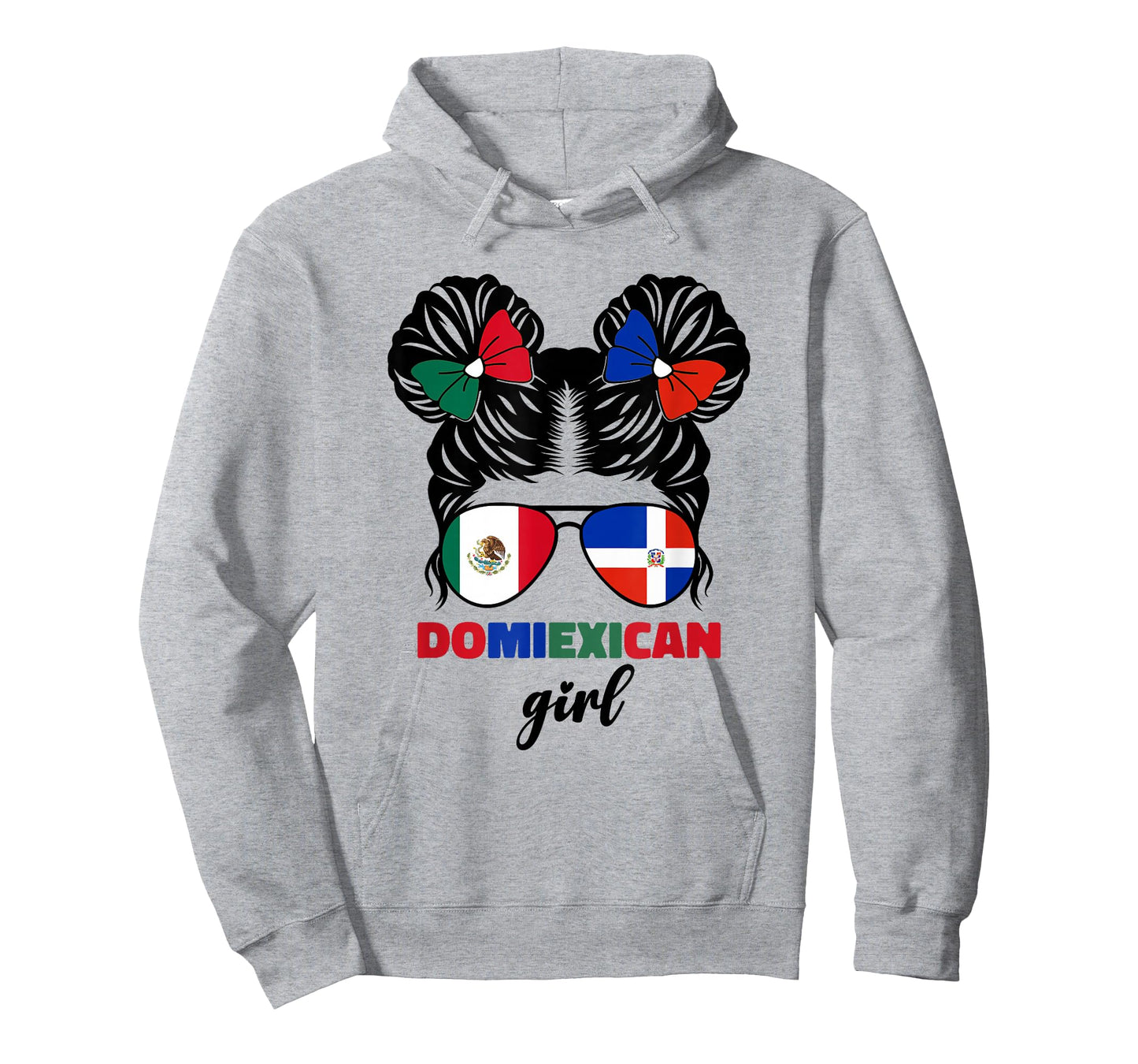 Half Mexican And Dominican Mexico Dominicana Flag Girl Kids T-Shirt