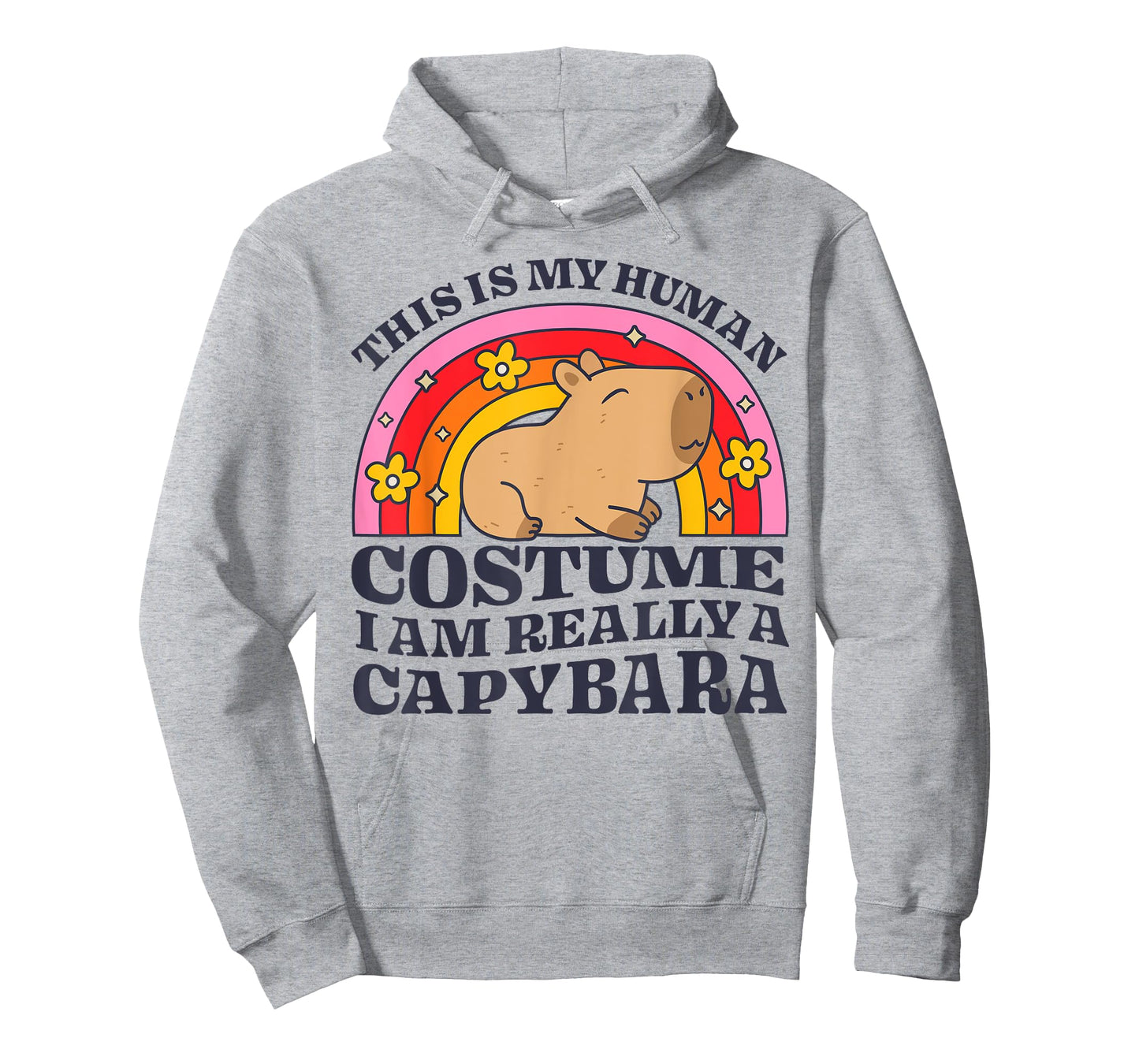 This Is My Human Costume I Am Really A Capybara Rodent Funny T-Shirt