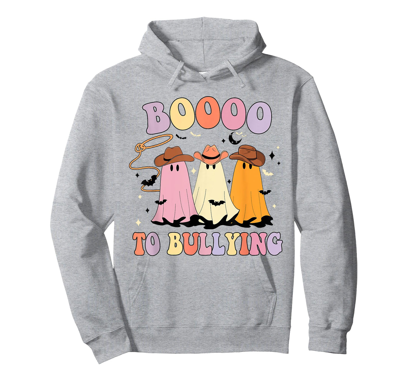 Boo To Bullying Cowboy Anti Bullying Ghost Unity Day Orange T-Shirt