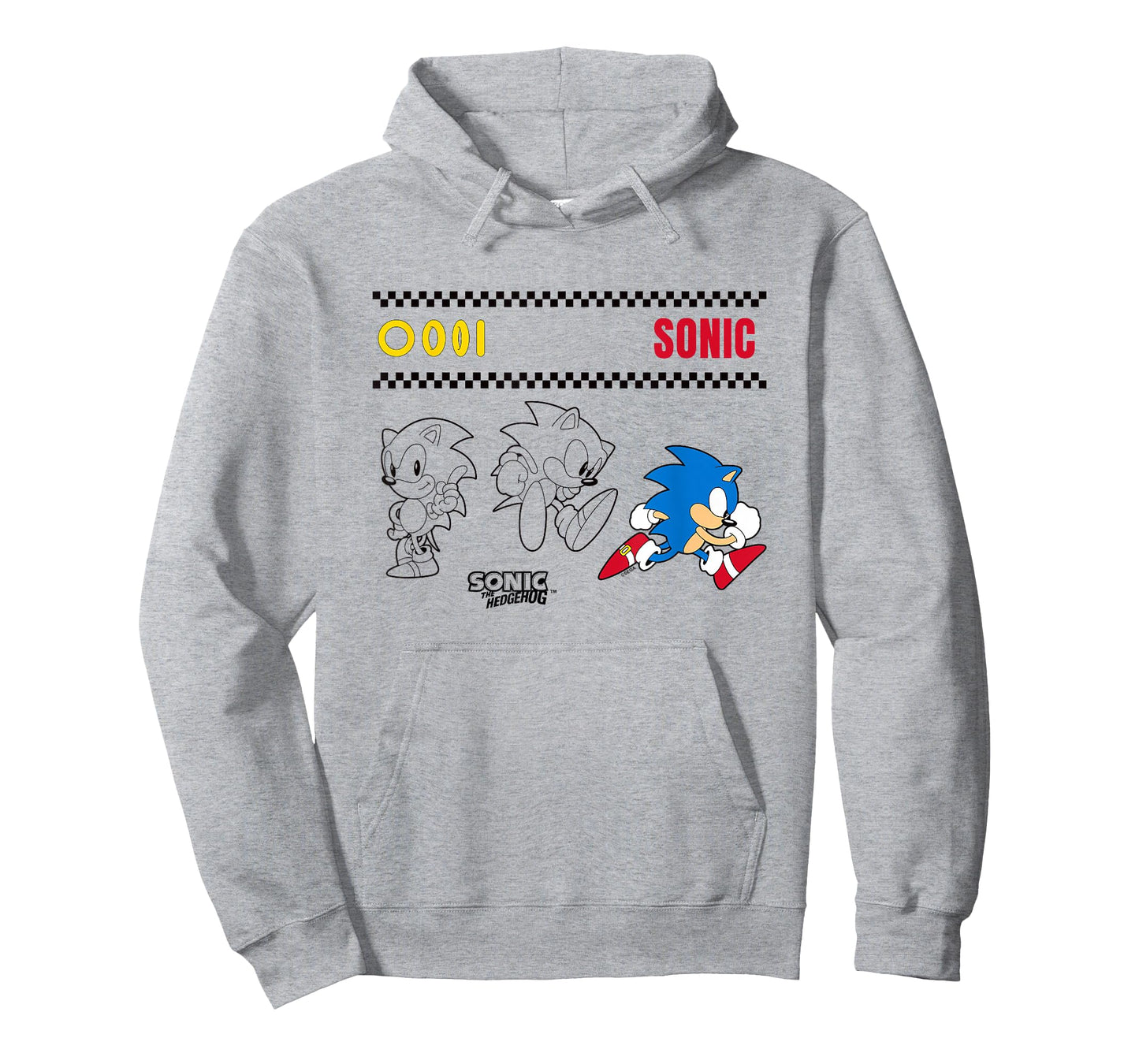 Sonic The Hedgehog Many Poses Cute Sketches T-Shirt