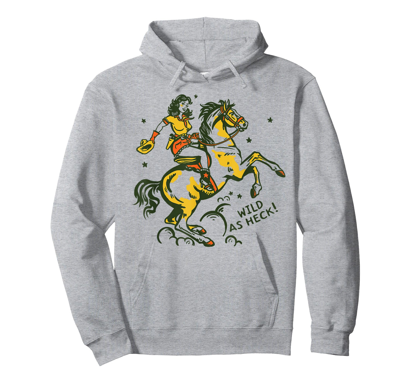 Wild As Heck Retro Vintage Western Rodeo Yeehaw Cowgirl Gift T-Shirt