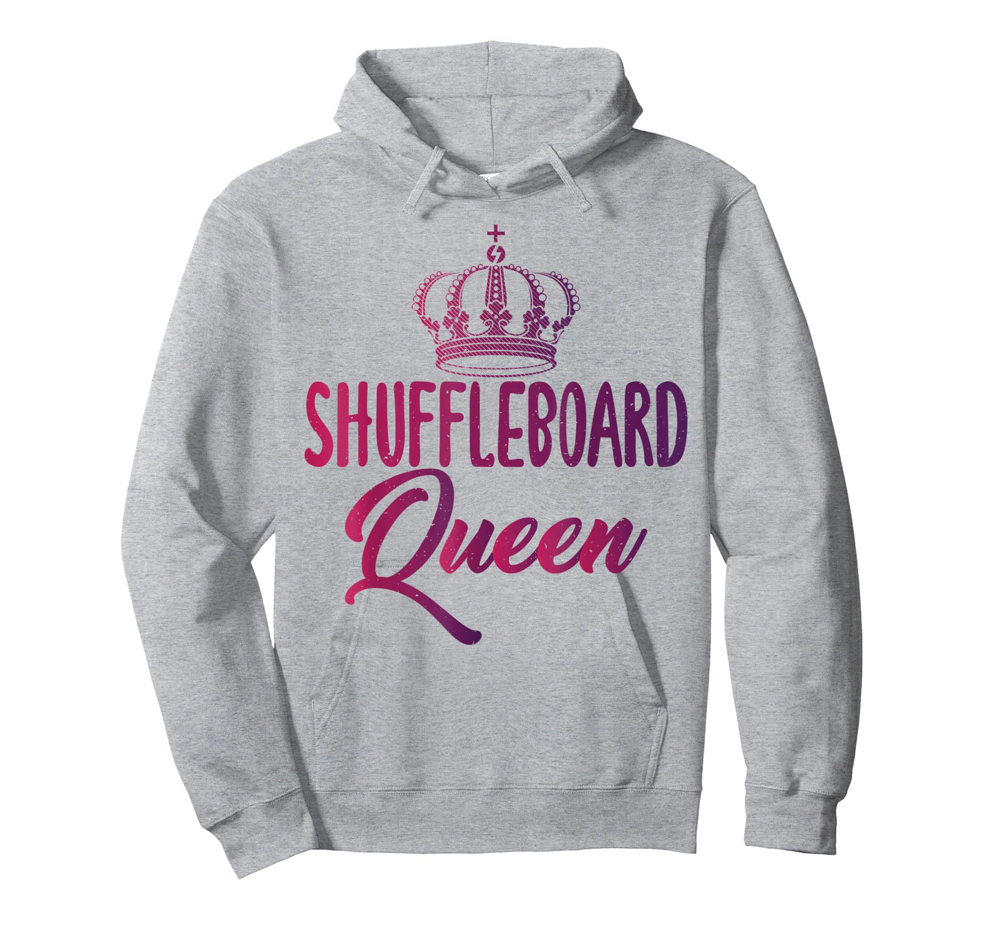 Shuffleboard Queen text with Pretty Art Of Crown Shuffle T-Shirt