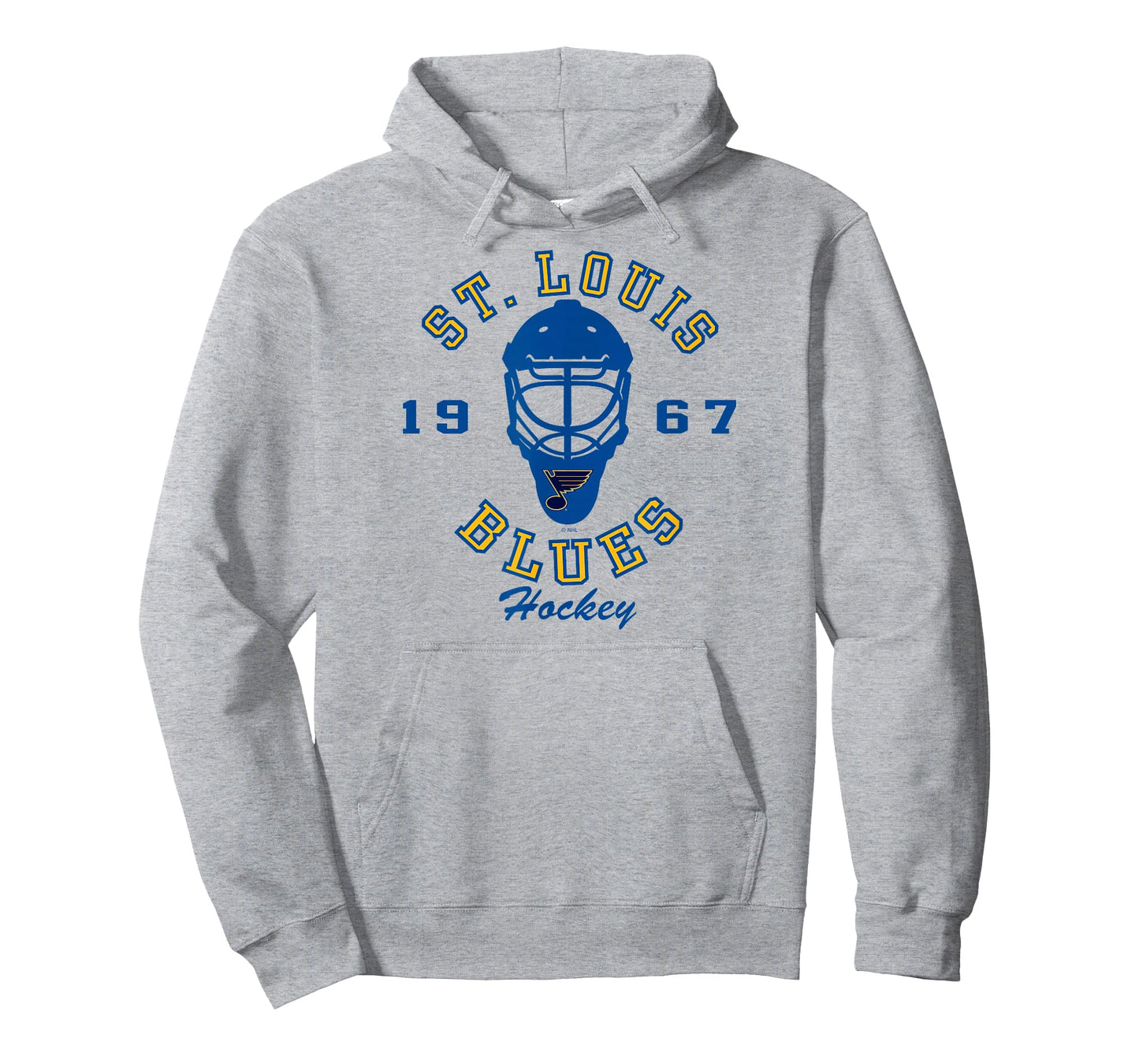 St. Louis Blues Hockey Mask Gray Officially Licensed T-Shirt
