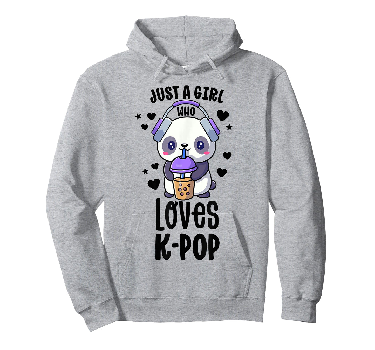 Just A Girl Who Loves K-Pop Shirt Gift Kawaii Boba And KPop T-Shirt