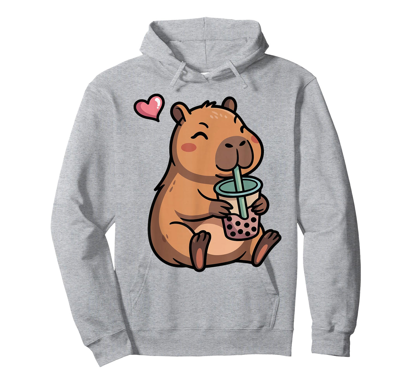 Cute Capybara Boba Bubble Tea Kawaii Capybara Girls Kids T-Shirt