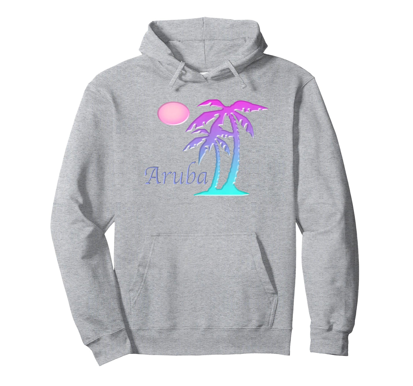 ARUBA Vacation Souvenir Gift Sun Palm Tree Sunset T-Shirt