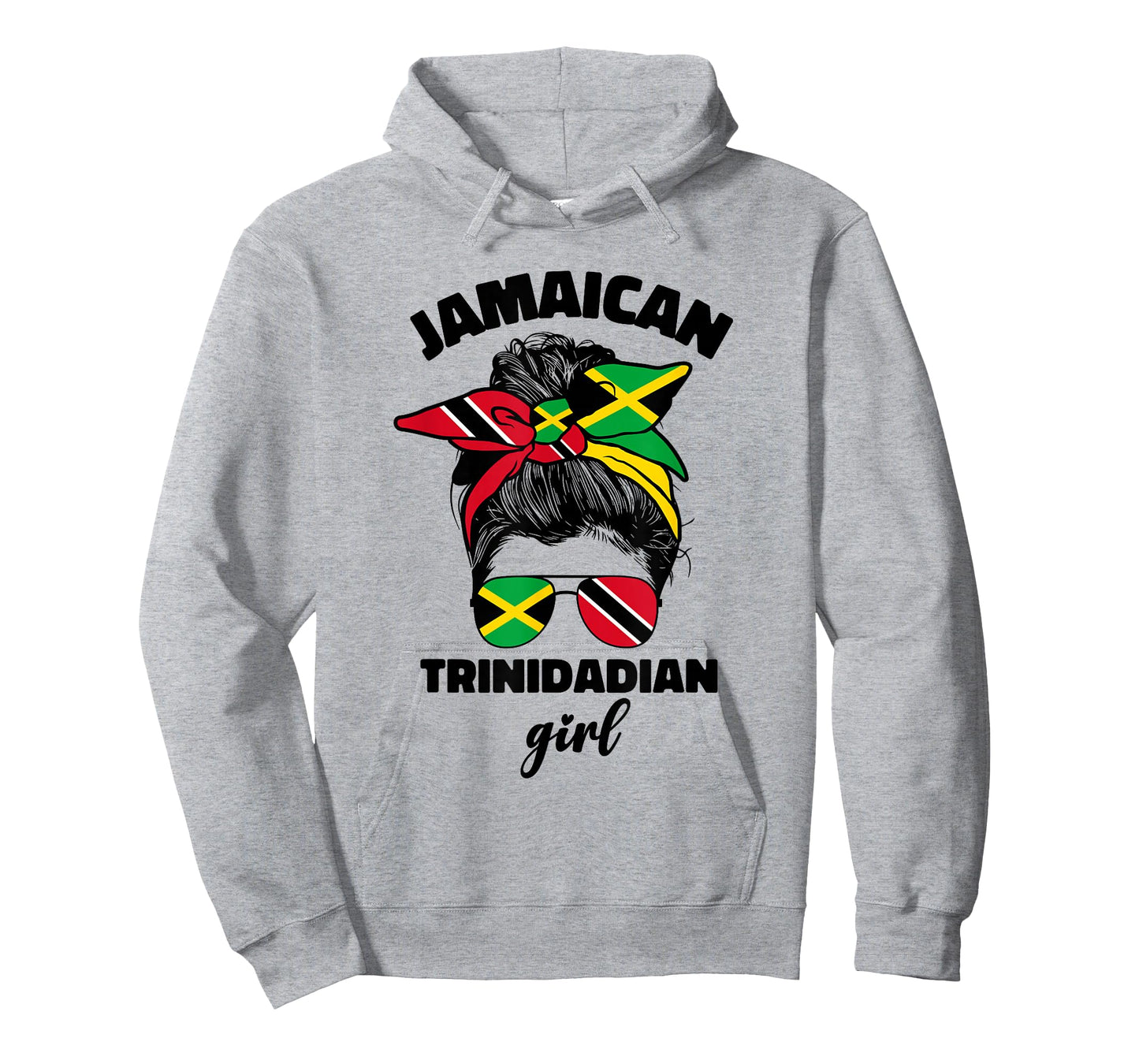 Half Jamaican Trinidadian Jamaica Flag Trinidad and Tobago T-Shirt
