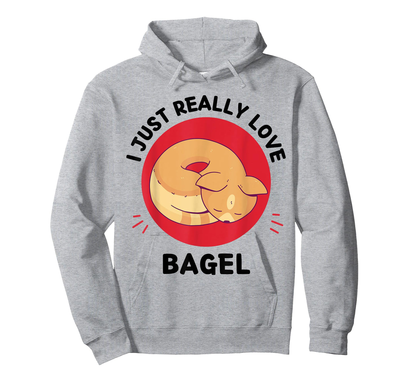 Kawaii Cat I Just Really Love Cute Cat Bagel Lover T-Shirt for Men Women Kids