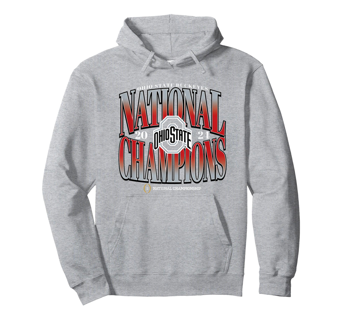 Ohio State Buckeyes National Champs 2024 CFP Strong Red T-Shirt