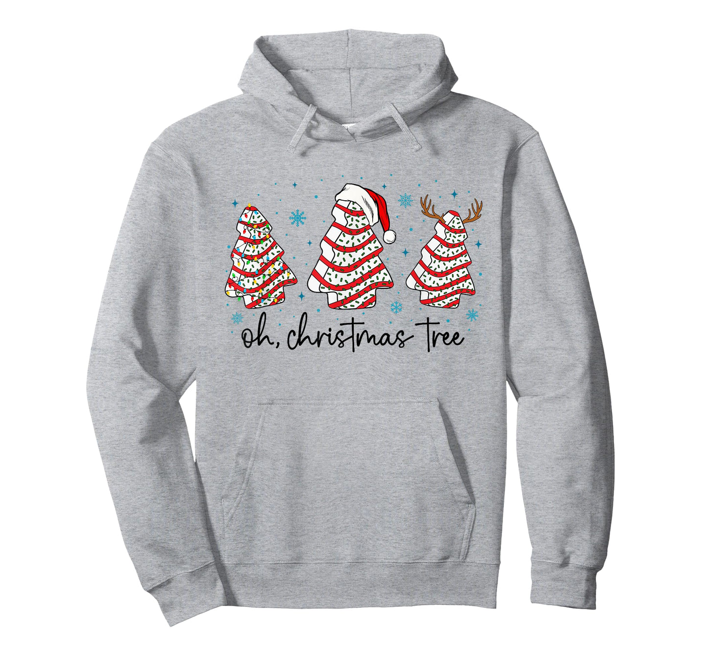 Oh Christmas Tree Cakes Debbie Becky Jen Cake Lovers Xmas T-Shirt