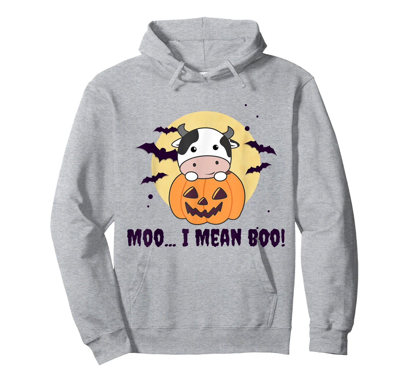 Moo I Mean Boo Cute Kawaii Halloween Cow Ghost T-Shirt