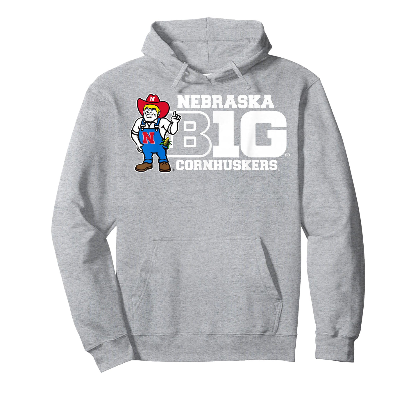Nebraska Cornhuskers Big 10 Mascot Red Officially Licensed T-Shirt