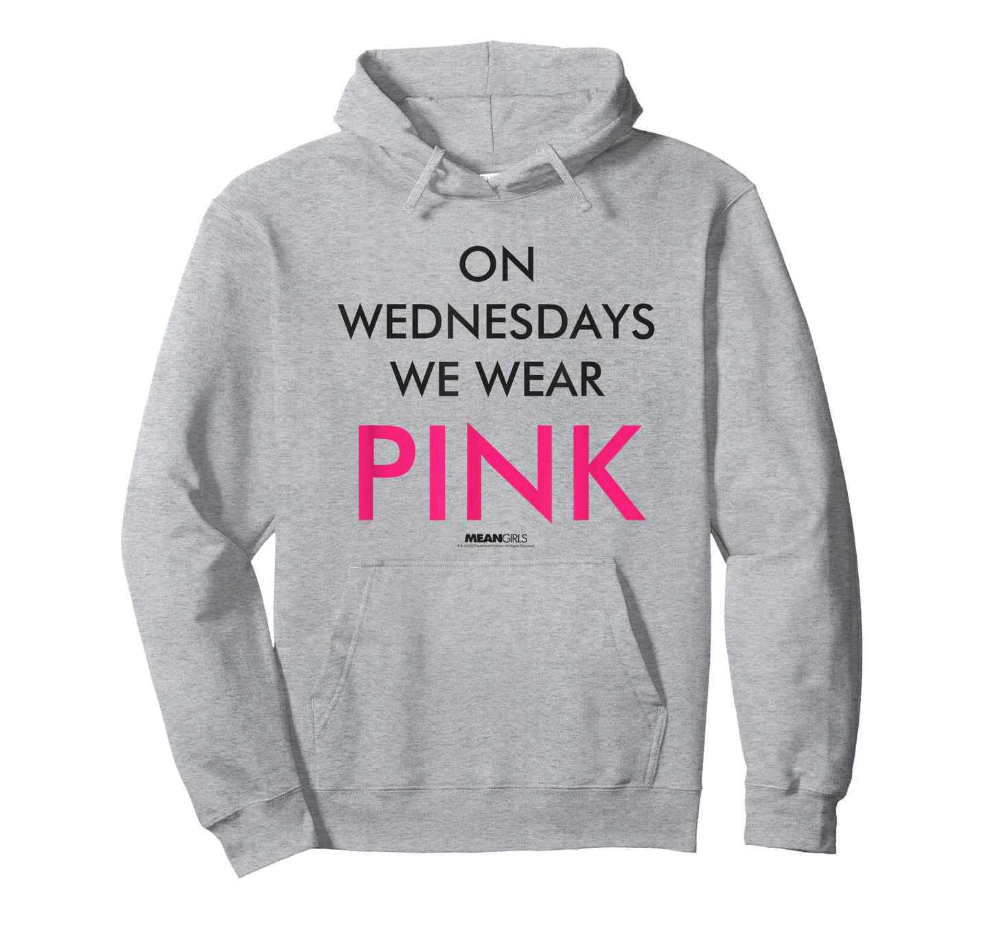 Mean Girls Wednesdays We Wear Pink Text Y2K Movie T-Shirt
