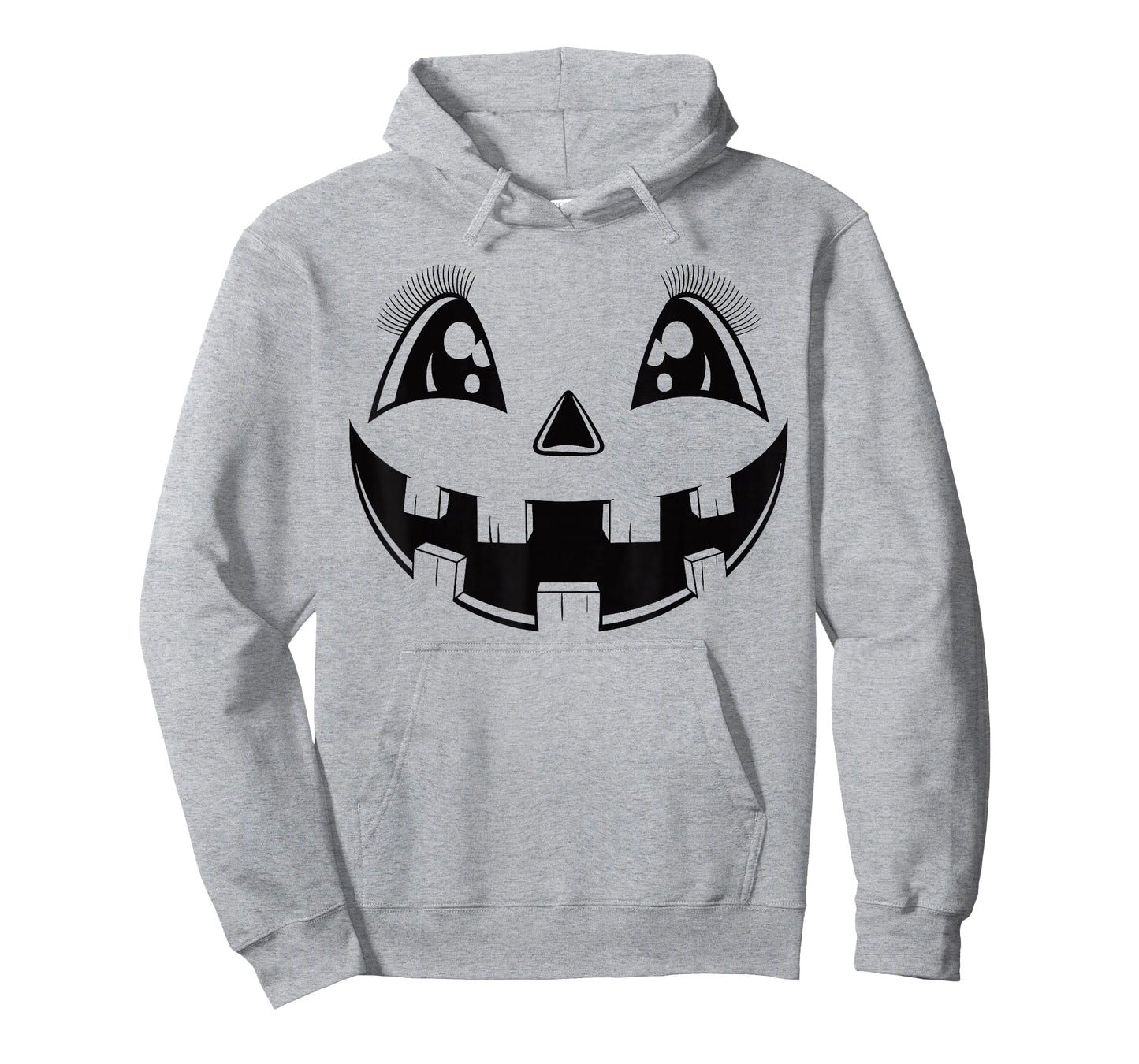 Jack O Lantern Face Pumpkin Eyelashes Hallowen Costume Funny T-Shirt
